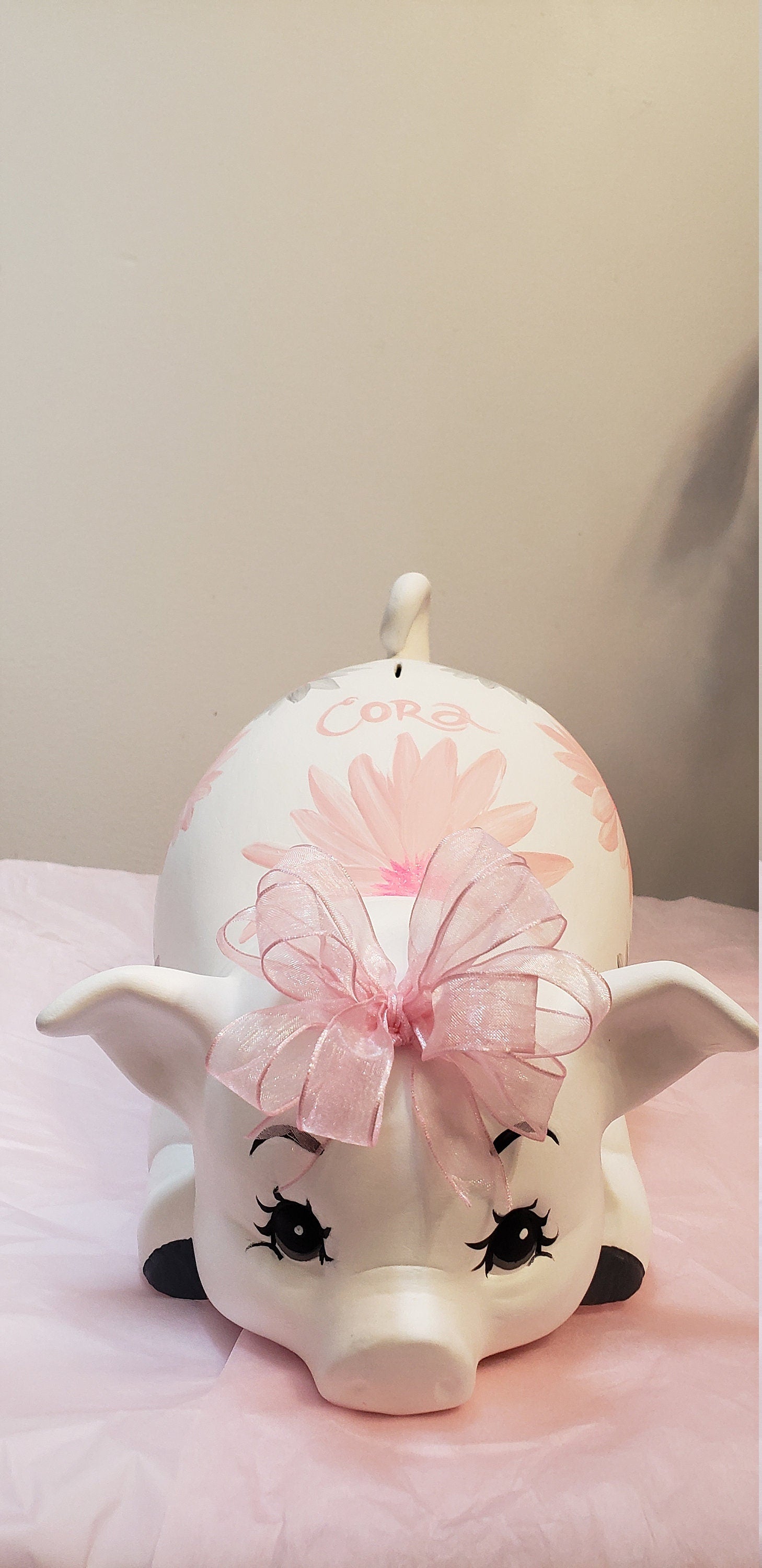 Piggy bank/personalized piggy bank/custom piggy bank/girls piggy bank/ceramic piggy bank/baby gift/baby shower gift/birthday gift