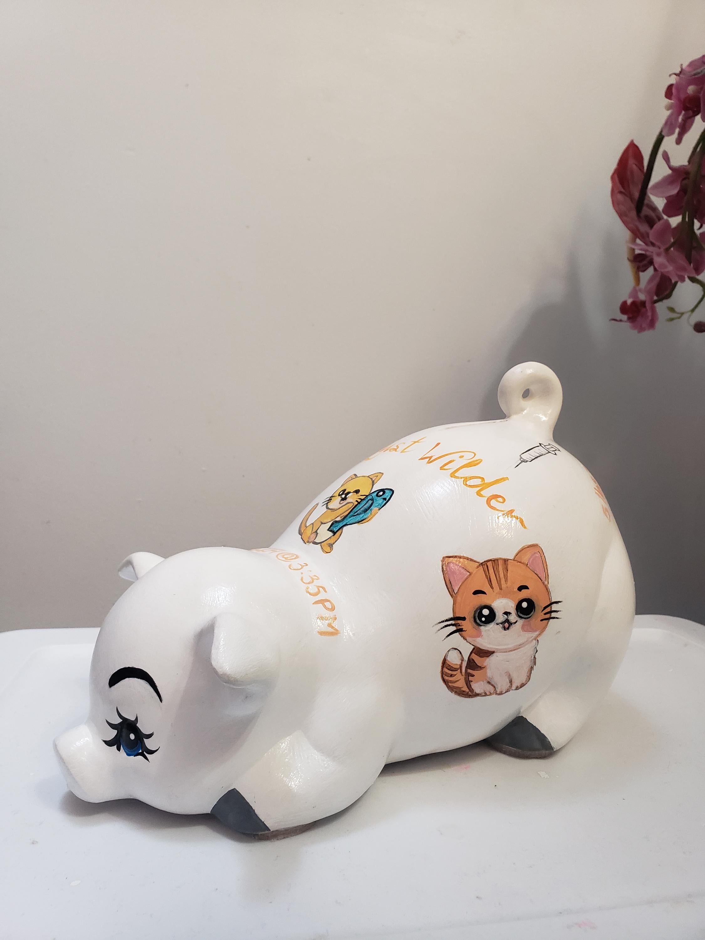 Large veterinary-themed piggy