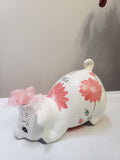 Piggy bank/personalized piggy bank/custom piggy bank/girls piggy bank/ceramic piggy bank/baby gift/baby shower gift/birthday gift