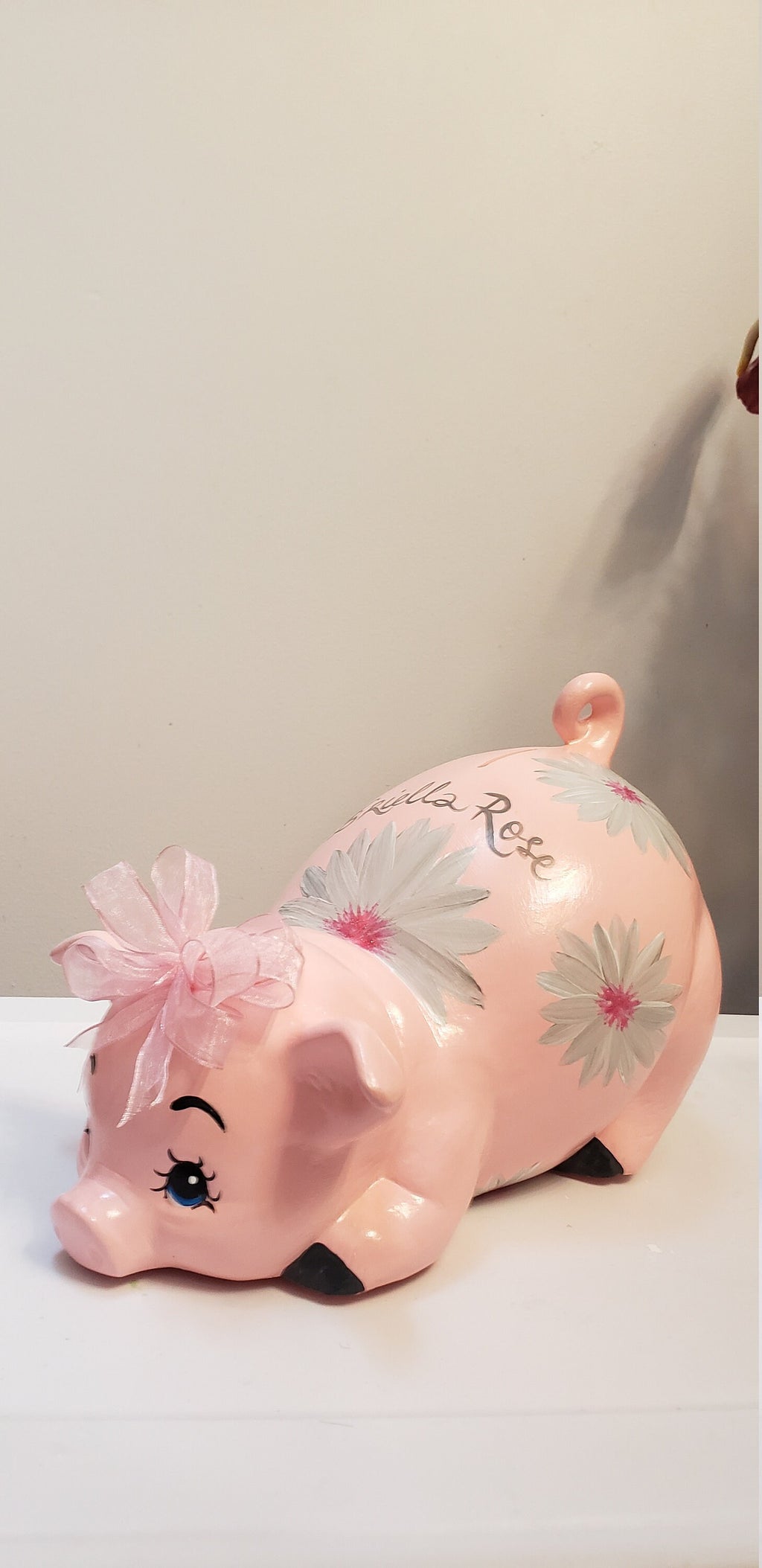 Piggy bank/large piggy bank/girls piggy bank/ceramics piggy bank/baby gift/baby shower gift