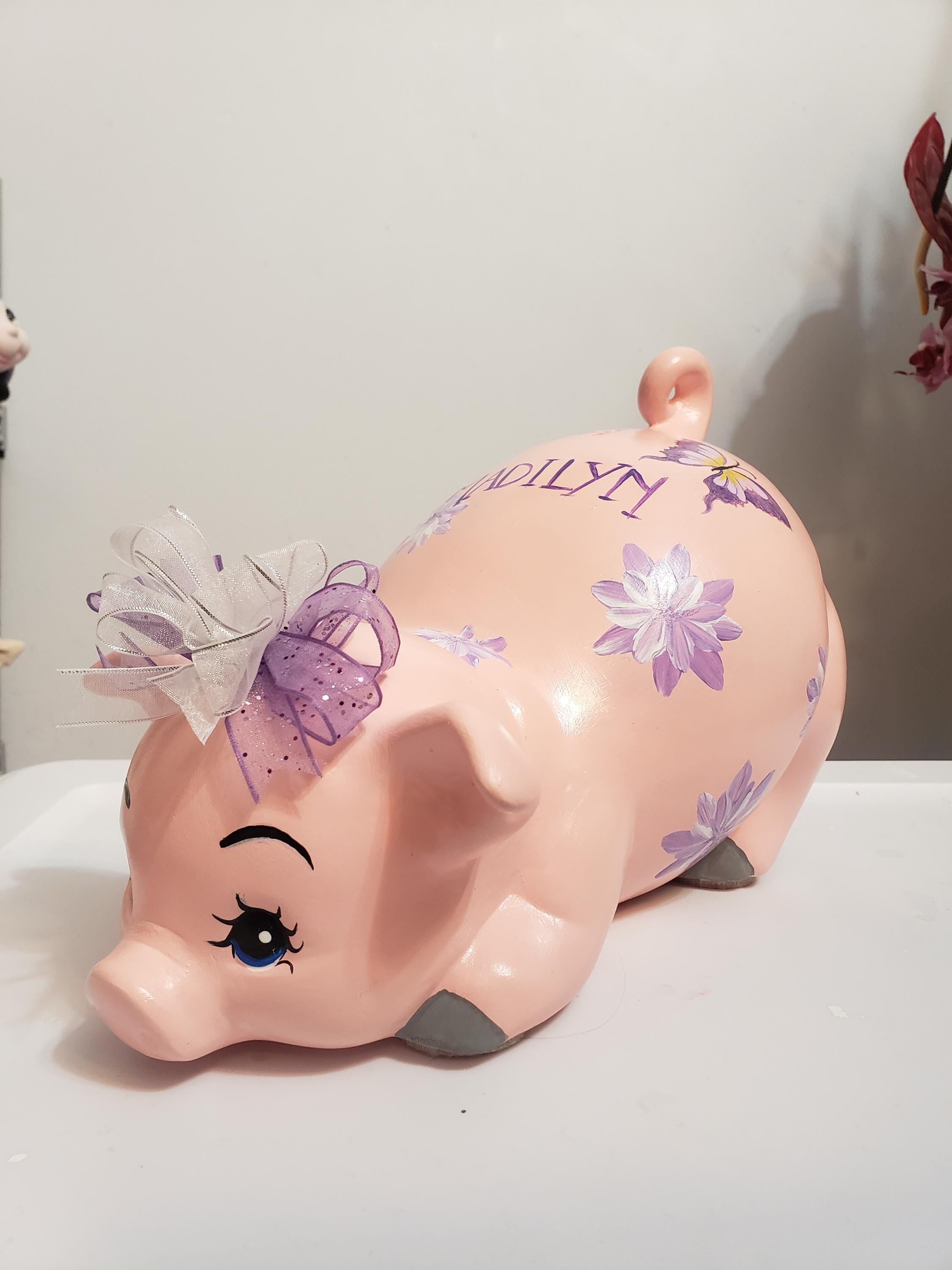 Piggy bank/personalized piggy bank/custom piggy bank/girls piggy bank/baby gift/baby shower gift/birthday gift