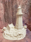 Large ready to paint lighthouse/ceramic lighthouse/ready to paint lighthouse with base
