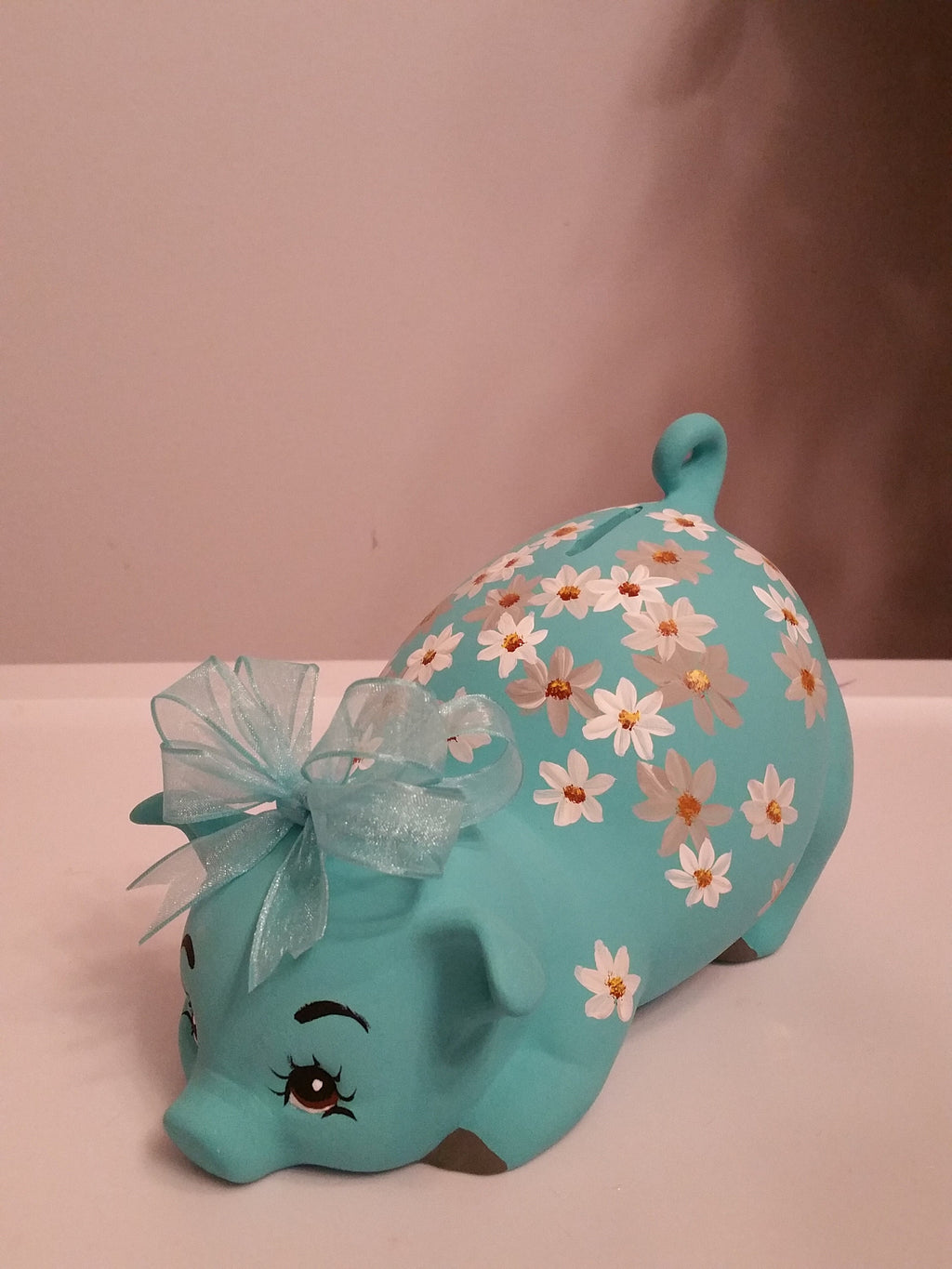 Piggy bank/personalized piggy bank/custom piggy bank/girls piggy bank/ceramic piggy bank/baby gift/baby shower gift/birthday gift