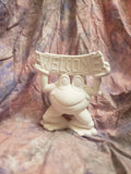 Welcome Frog Bisque-Paint your own