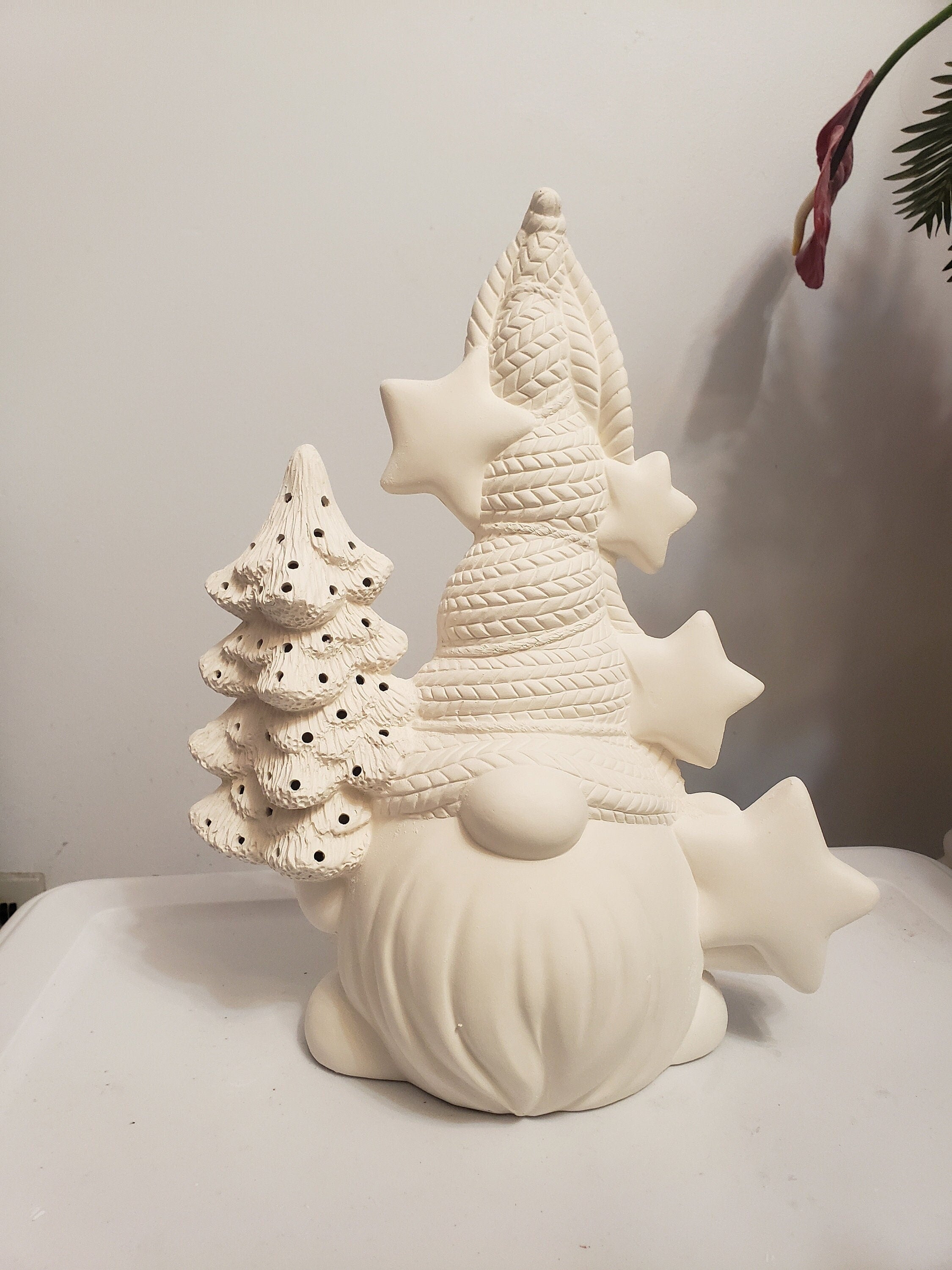 Christmas Gnome 15" bisque