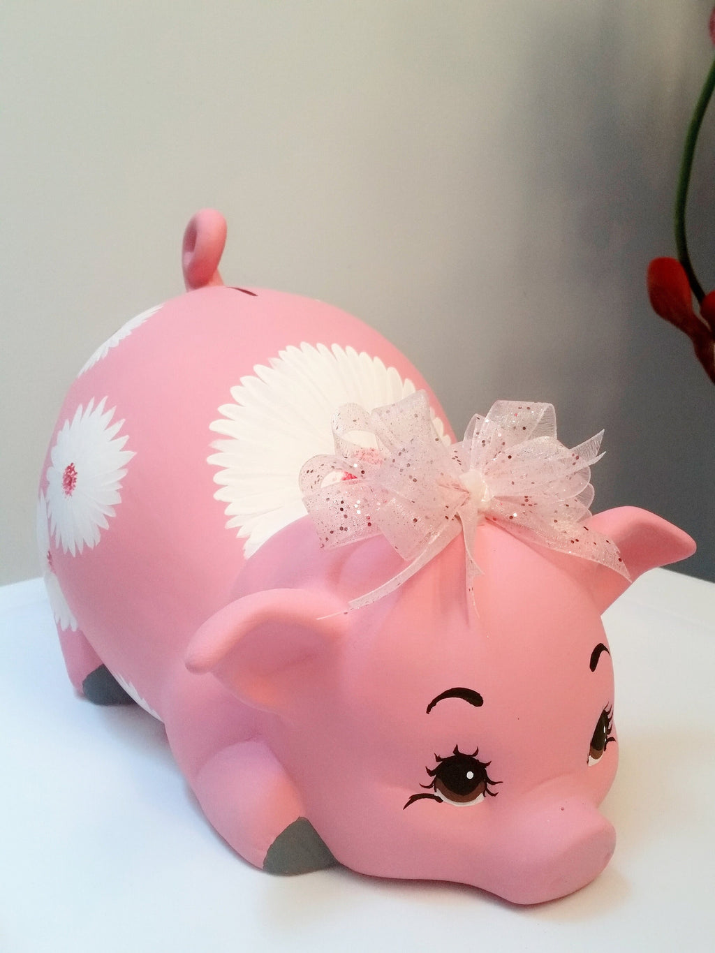 Piggy bank/personalized piggy bank/custom piggy bank/girls piggy bank/ceramic piggy bank/baby gift/baby shower gift/birthday gift
