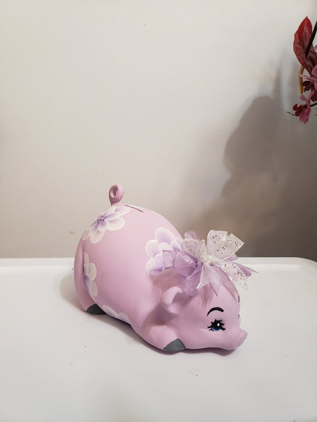 CLICK-N-SHIP Hand-painted Piggy bank-small sized