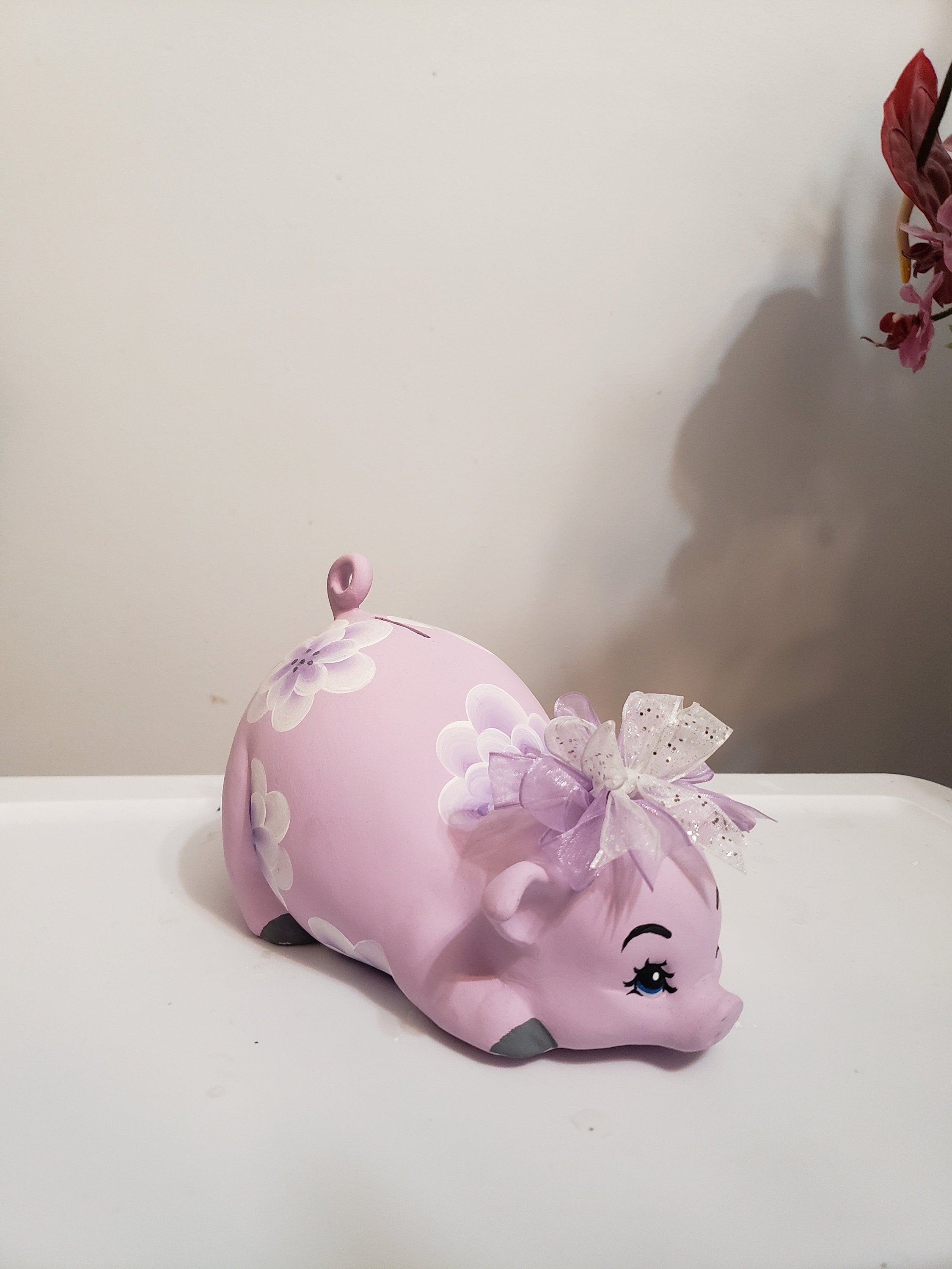 CLICK-N-SHIP Hand-painted Piggy bank-small sized
