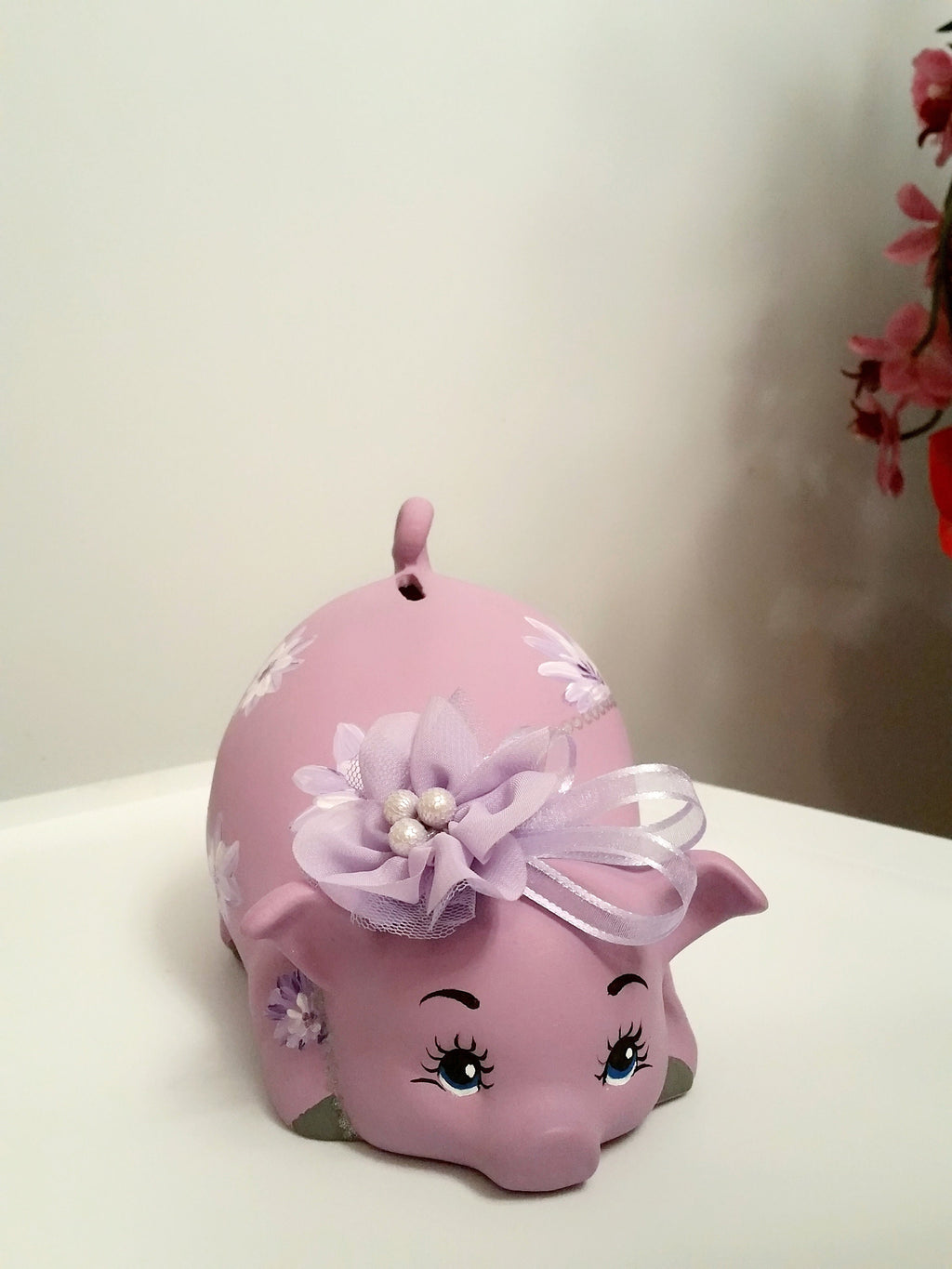 Piggy bank/personalized piggy bank/purple piggy bank/baby bank/girls piggy bank/Baby gift/Baby shower gift