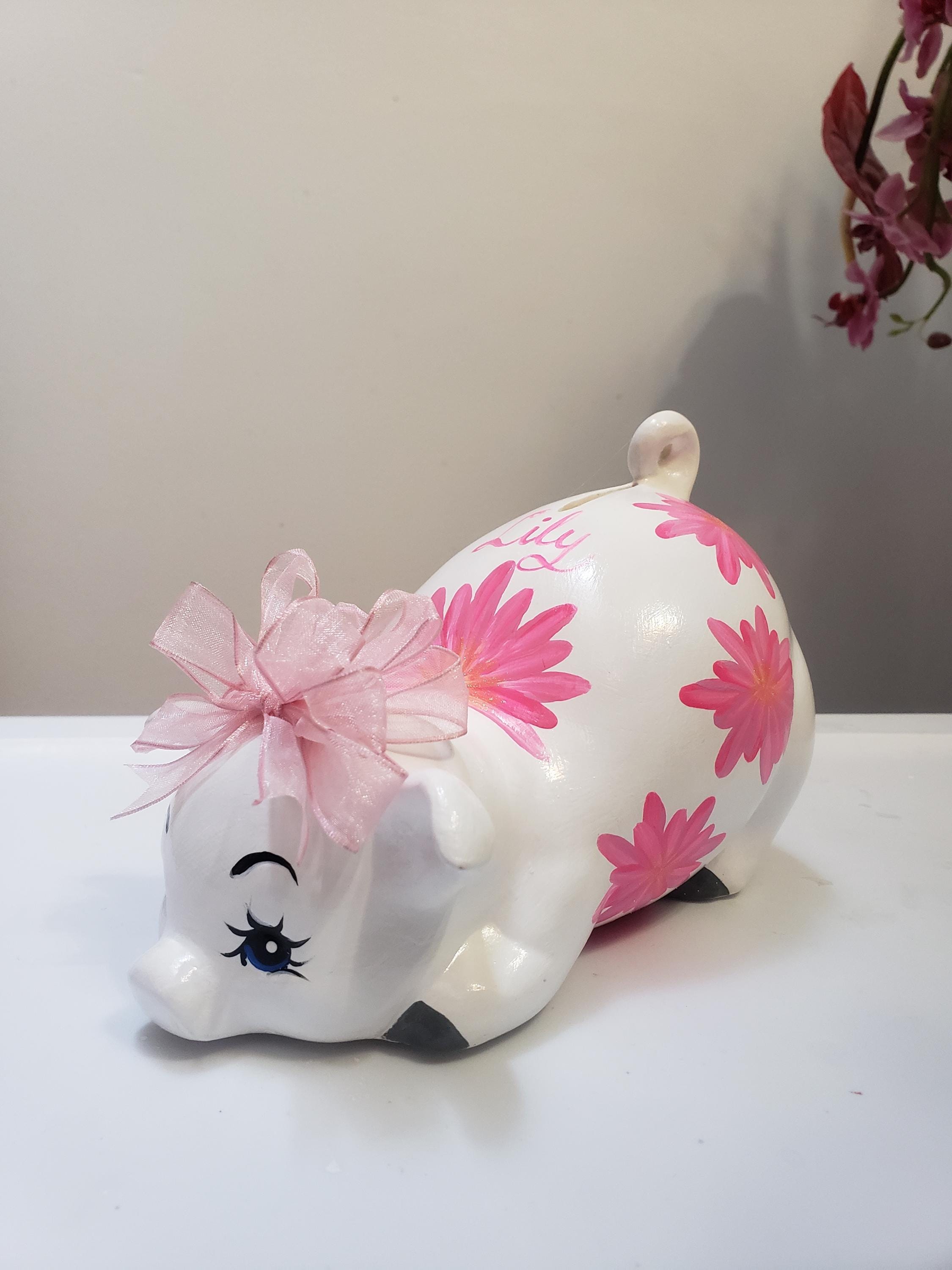 Piggy bank/personalized piggy bank/custom piggy bank/girls piggy bank/baby gift/baby shower gift/birthday gift