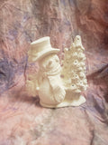 Paint your own snowman with christmas tree