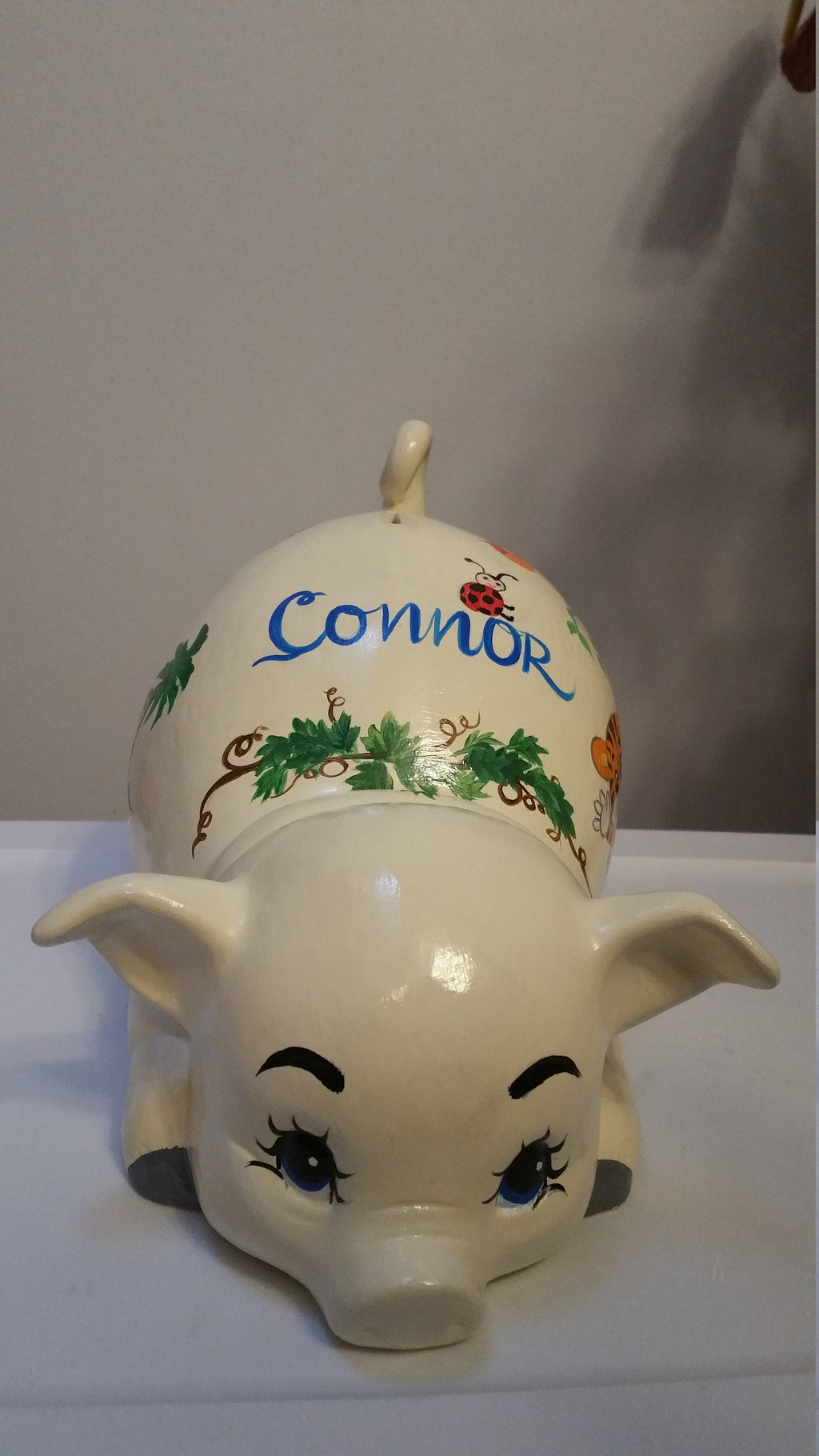 Piggy bank/personalized piggy bank/custom piggy bank/girls piggy bank/ceramic piggy bank/baby gift/baby shower gift/birthday gift
