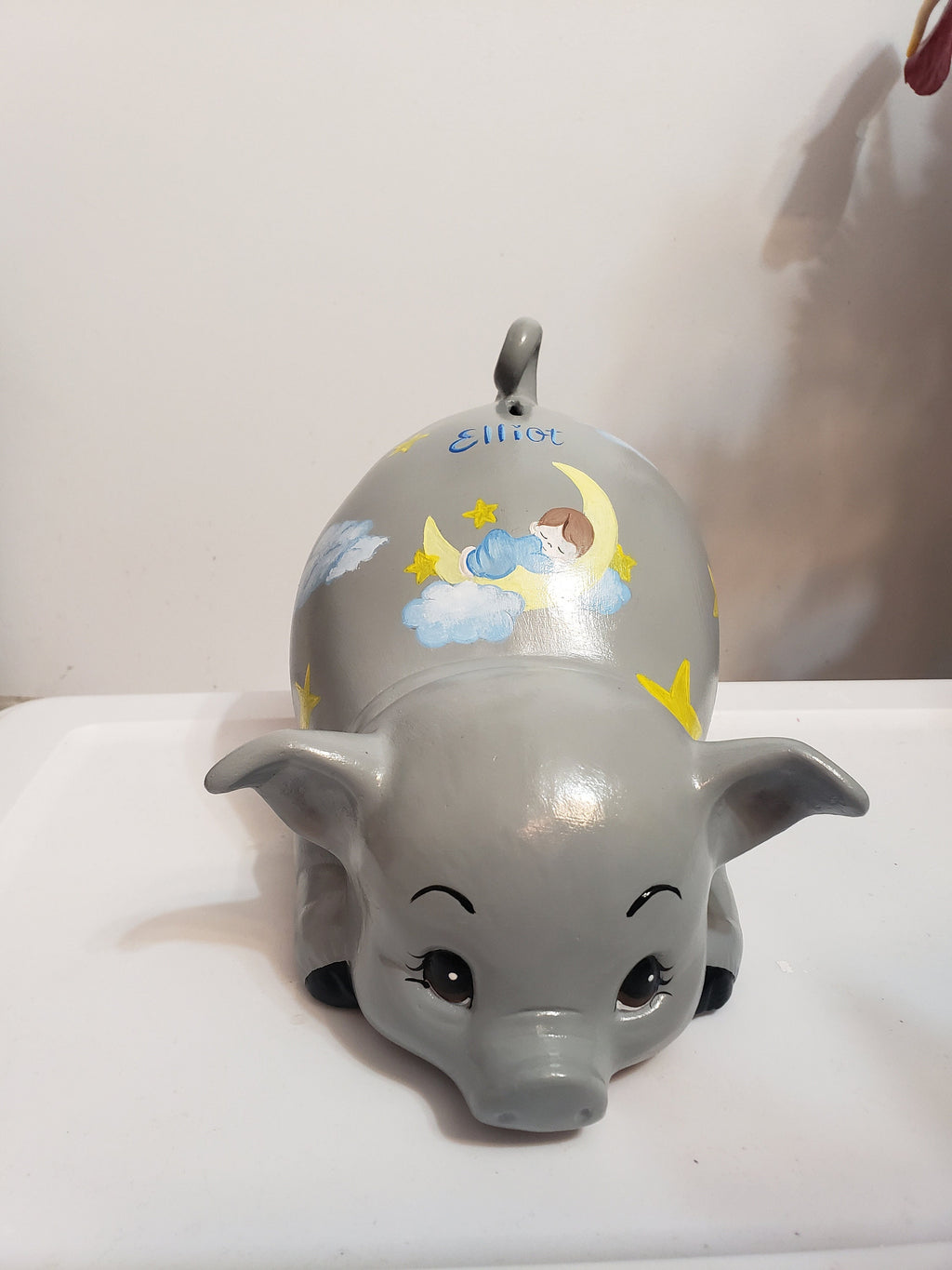 Piggy bank/personalized piggy bank/custom piggy bank/girls piggy bank/ceramic piggy bank/baby gift/baby shower gift/birthday gift