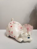 Piggy bank/personalized piggy bank/custom piggy bank/girls piggy bank/ceramic piggy bank/baby gift/baby shower gift/birthday gift