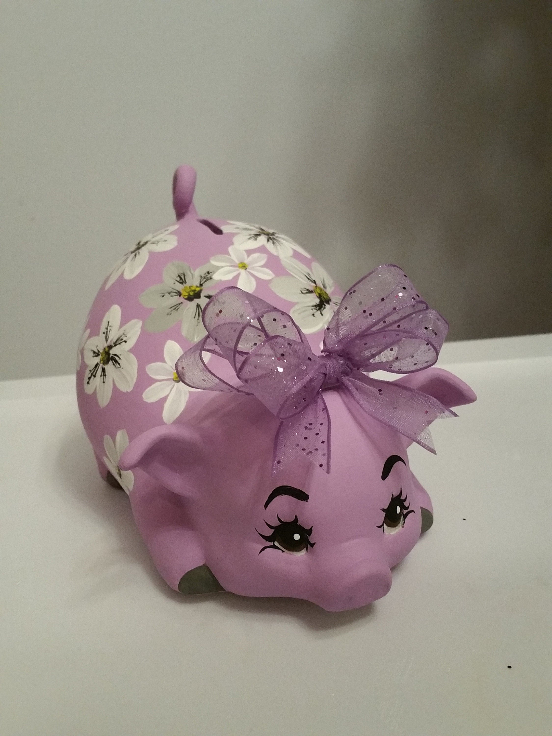 Piggy bank/personalized piggy bank/custom piggy bank/girls piggy bank/ceramic piggy bank/baby gift/baby shower gift/birthday gift