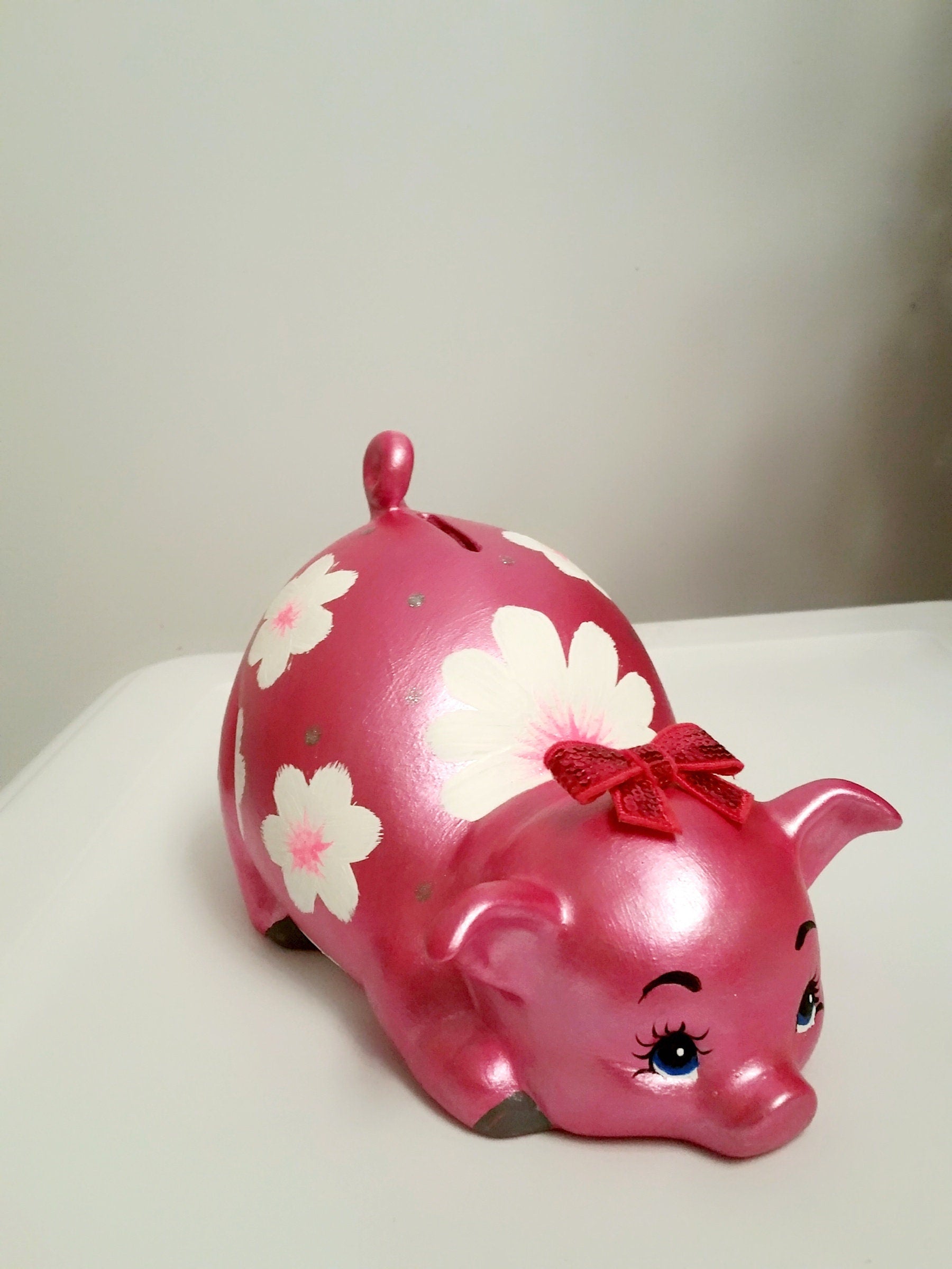 Piggy bank/Personalized piggy bank/girls piggy bank/baby bank/ceramic piggy bank/Baby gift/Baby shower gift