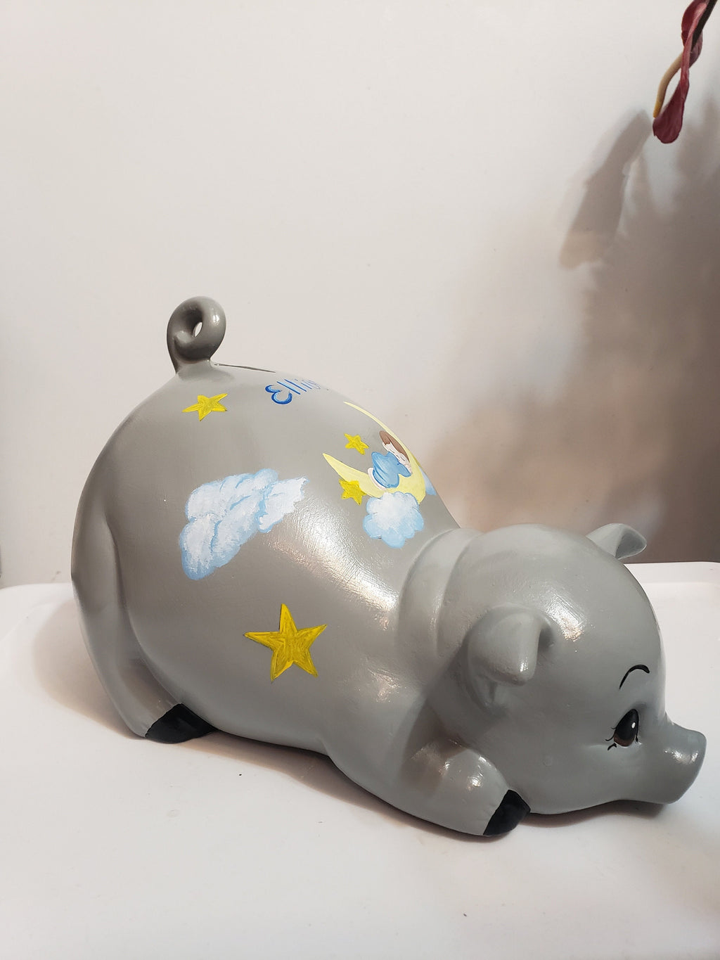 Piggy bank/personalized piggy bank/custom piggy bank/girls piggy bank/ceramic piggy bank/baby gift/baby shower gift/birthday gift