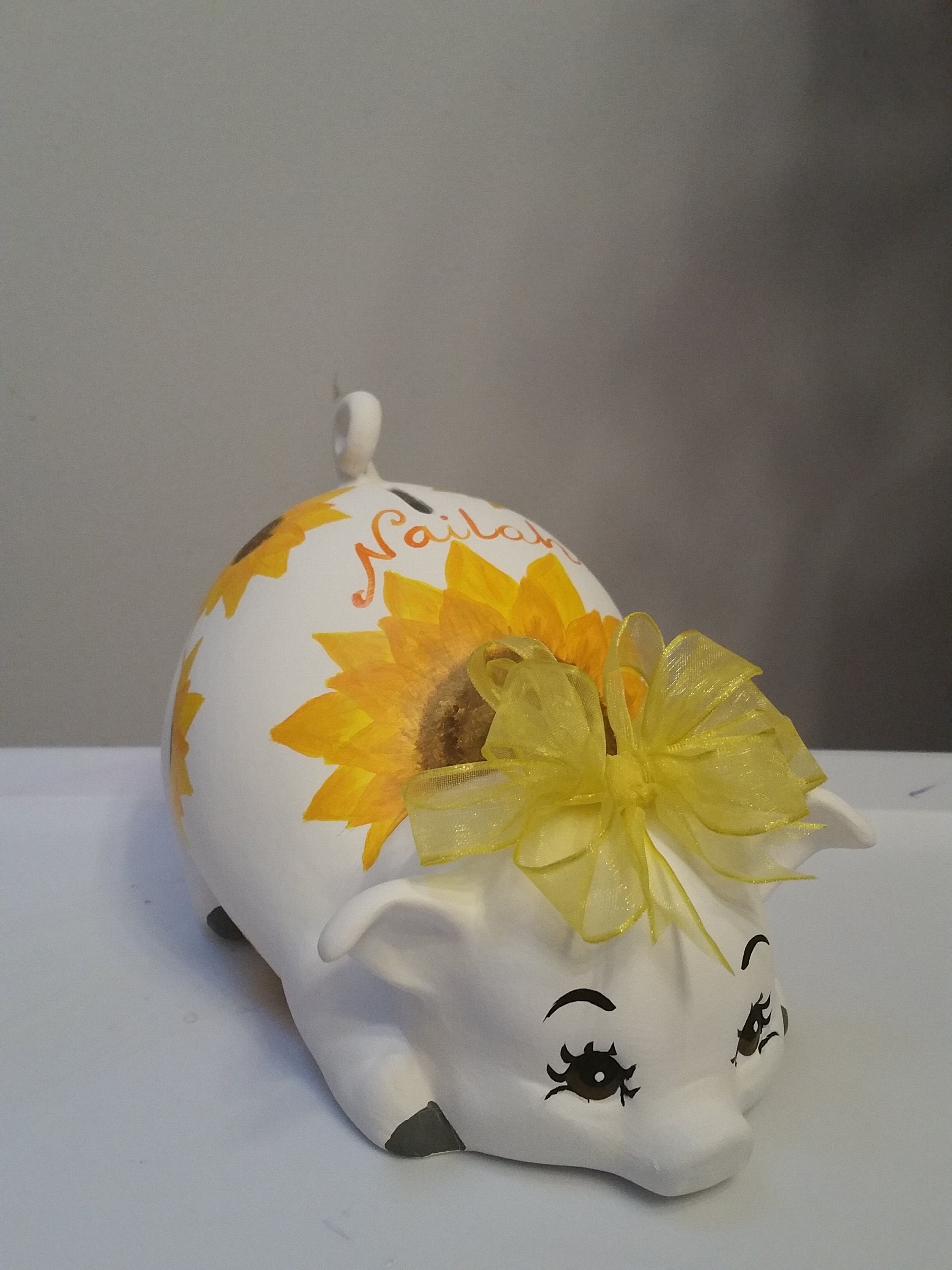 Large piggy bank with personalization/piggy bank/girls piggy bank