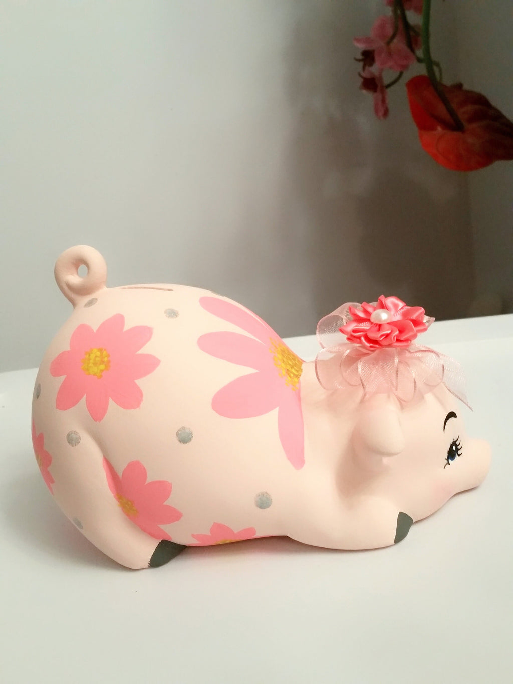 Piggy bank/personalized piggy bank/girls piggy bank/pink piggy bank/baby gift/baby shower gift