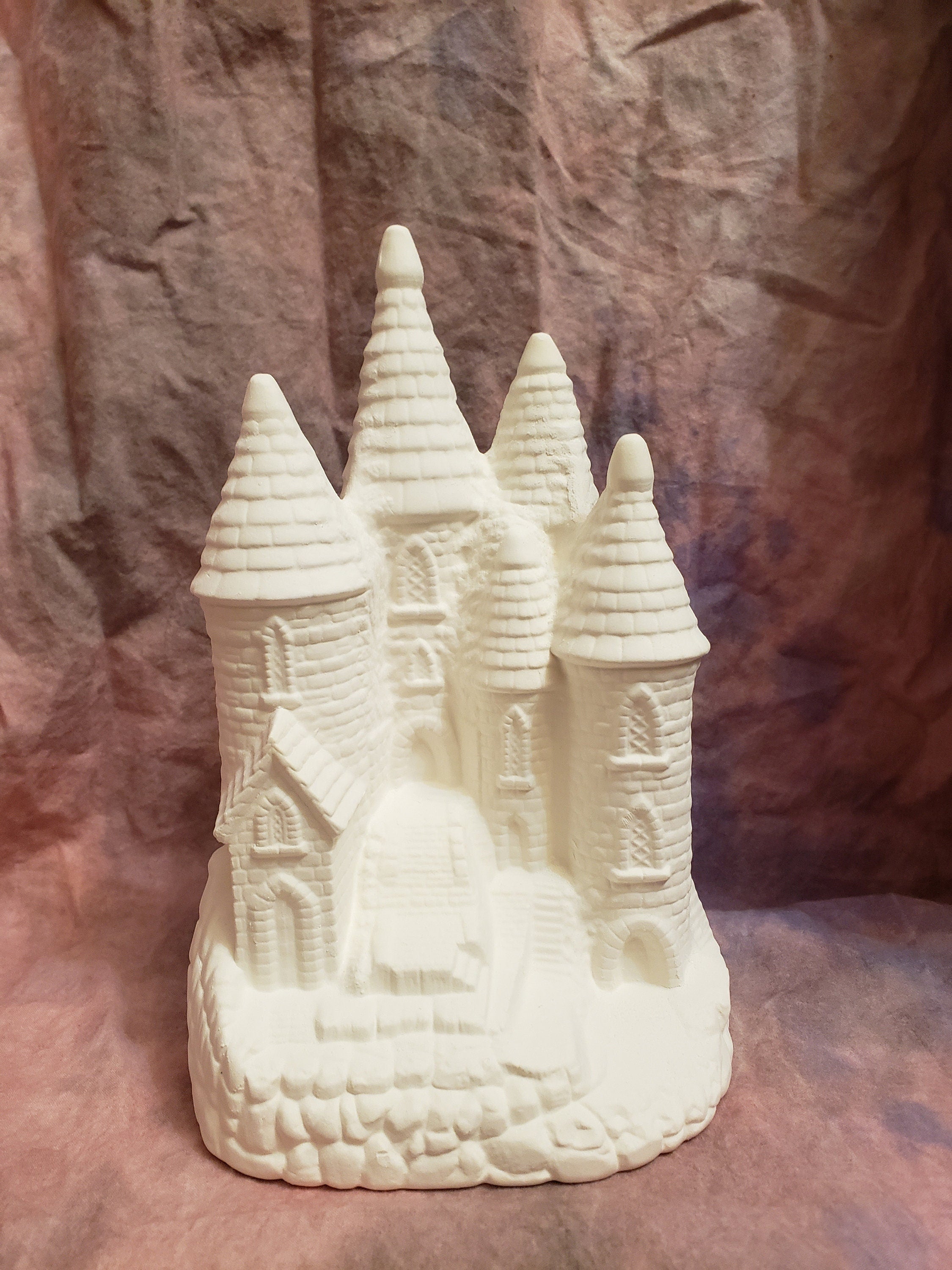 Ceramic castle/ready to paint castle/ bisque castle