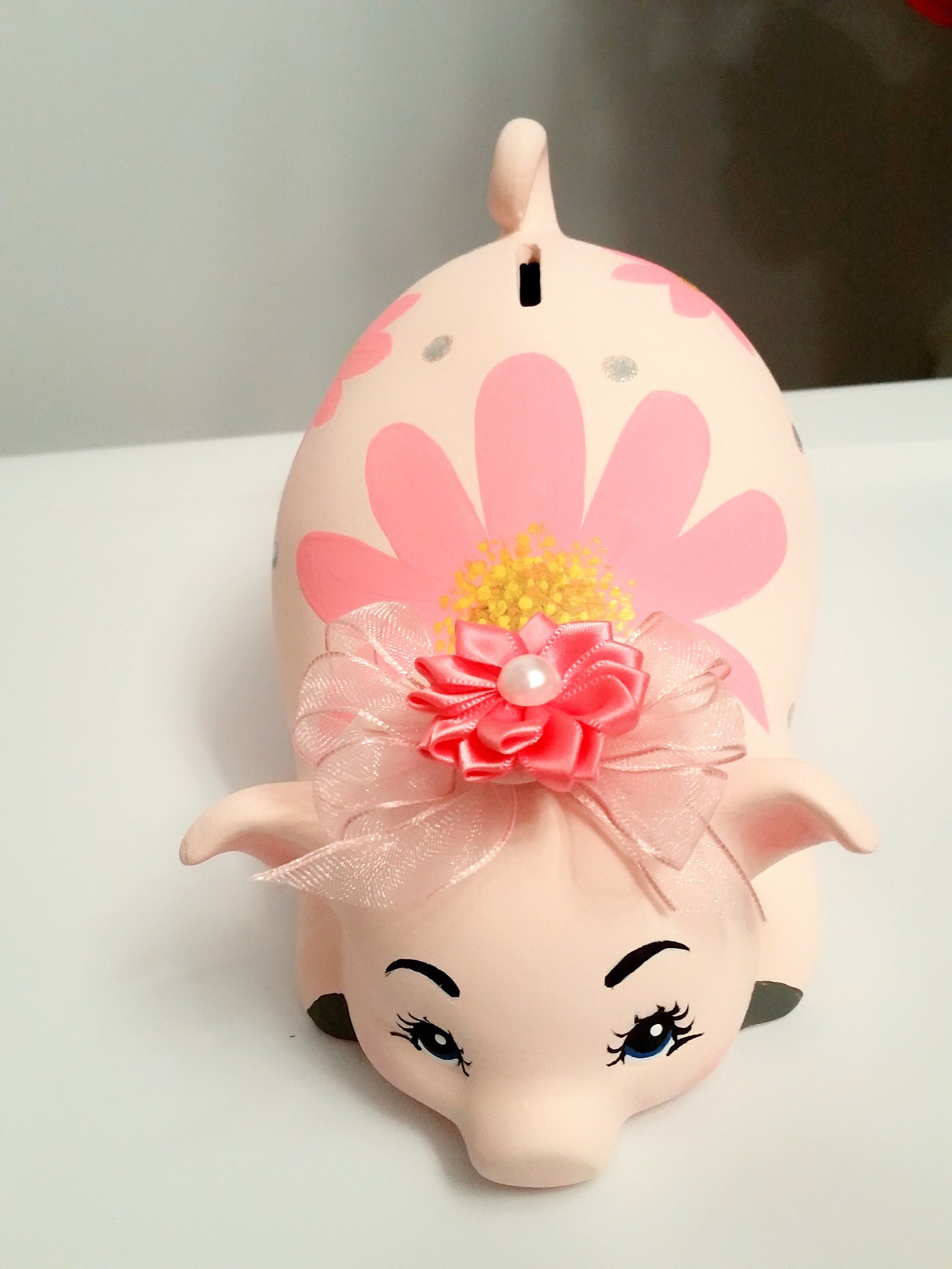 Piggy bank/personalized piggy bank/girls piggy bank/pink piggy bank/baby gift/baby shower gift