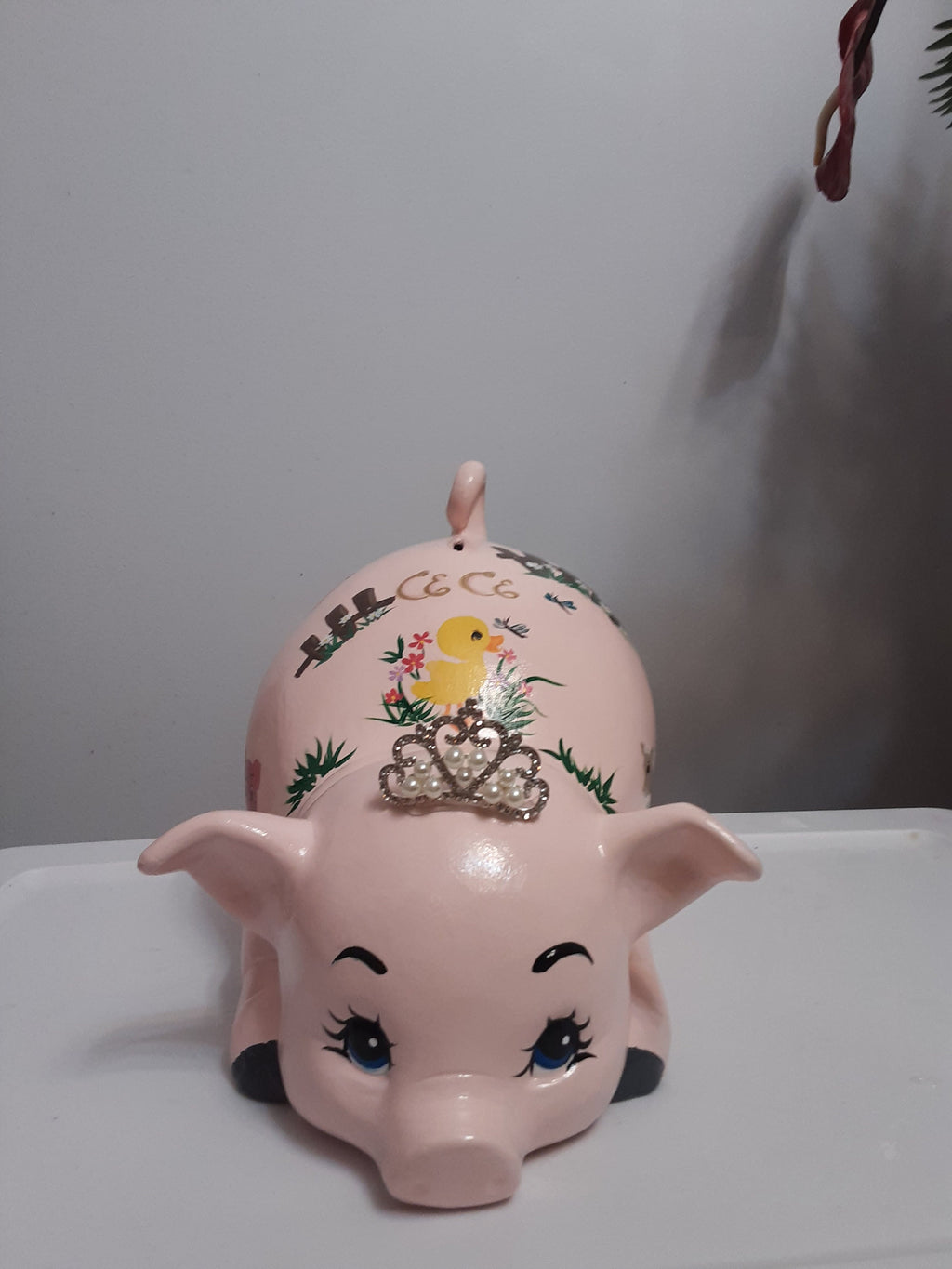 Piggy bank/personalized piggy bank/custom piggy bank/girls piggy bank/ceramic piggy bank/baby gift/baby shower gift/birthday gift