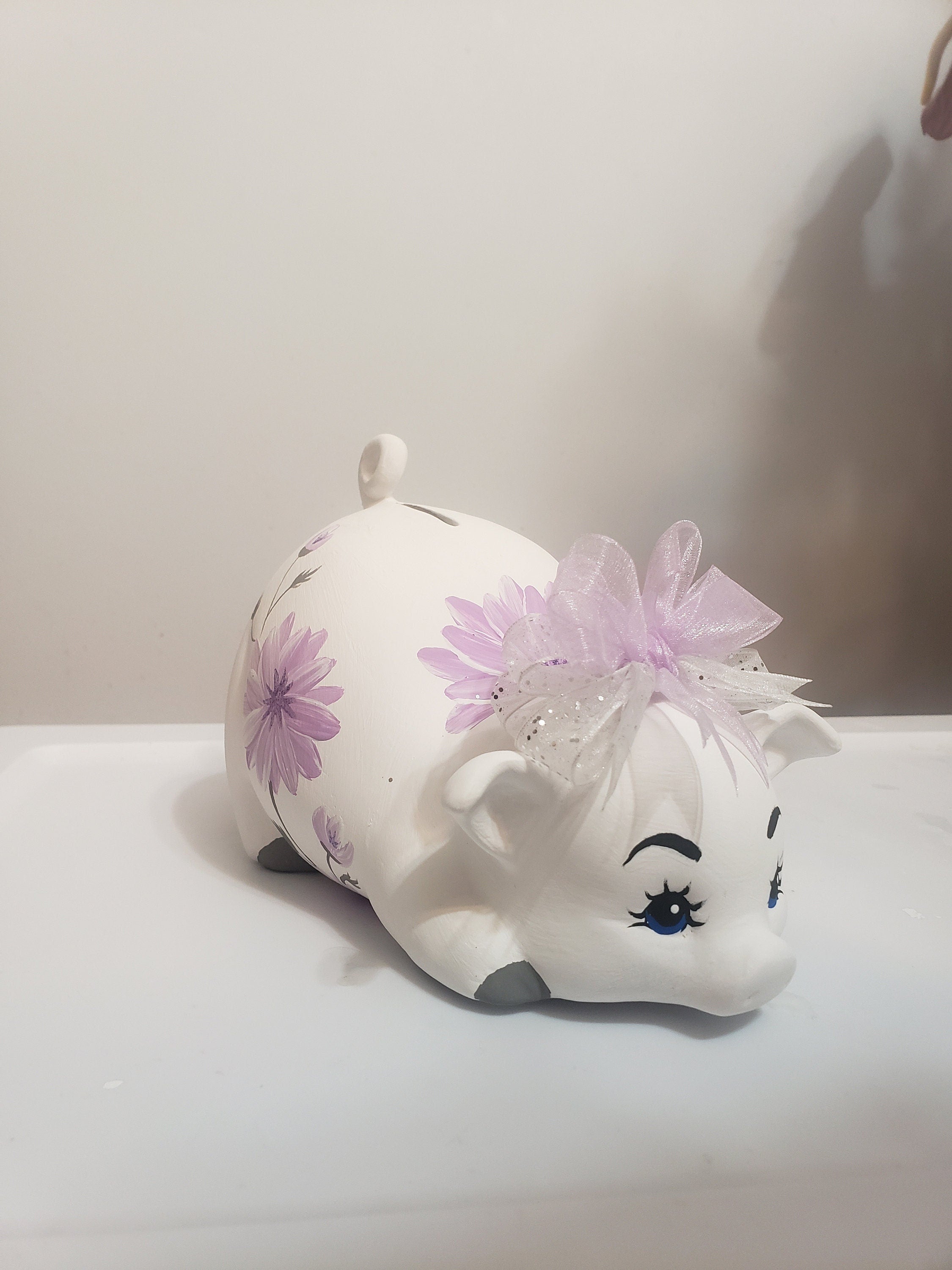 Piggy bank/personalized piggy bank/custom piggy bank/girls piggy bank/ceramic piggy bank/baby gift/baby shower gift/birthday gift