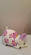 Piggy bank/personalized piggy bank/girls piggy bank/pink piggy bank/baby gift/baby shower gift