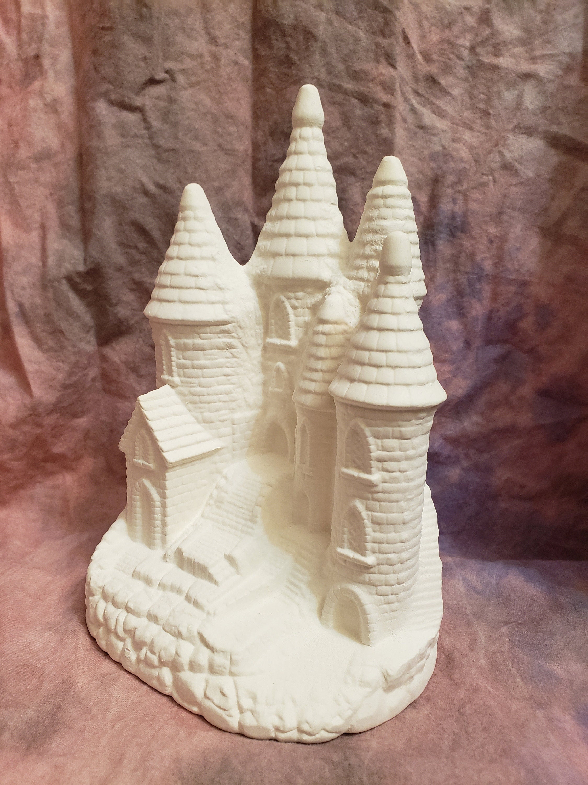 Ceramic castle/ready to paint castle/ bisque castle