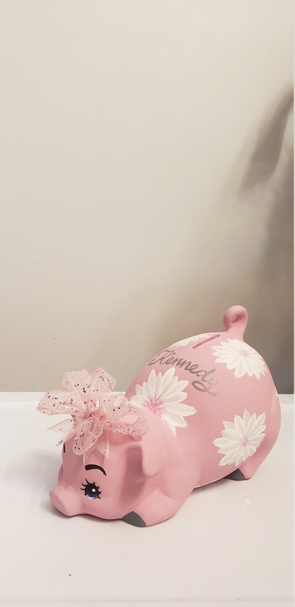 Piggy bank/Personalized piggy bank/girls piggy bank/baby bank/ceramic piggy bank/Baby gift/Baby shower gift