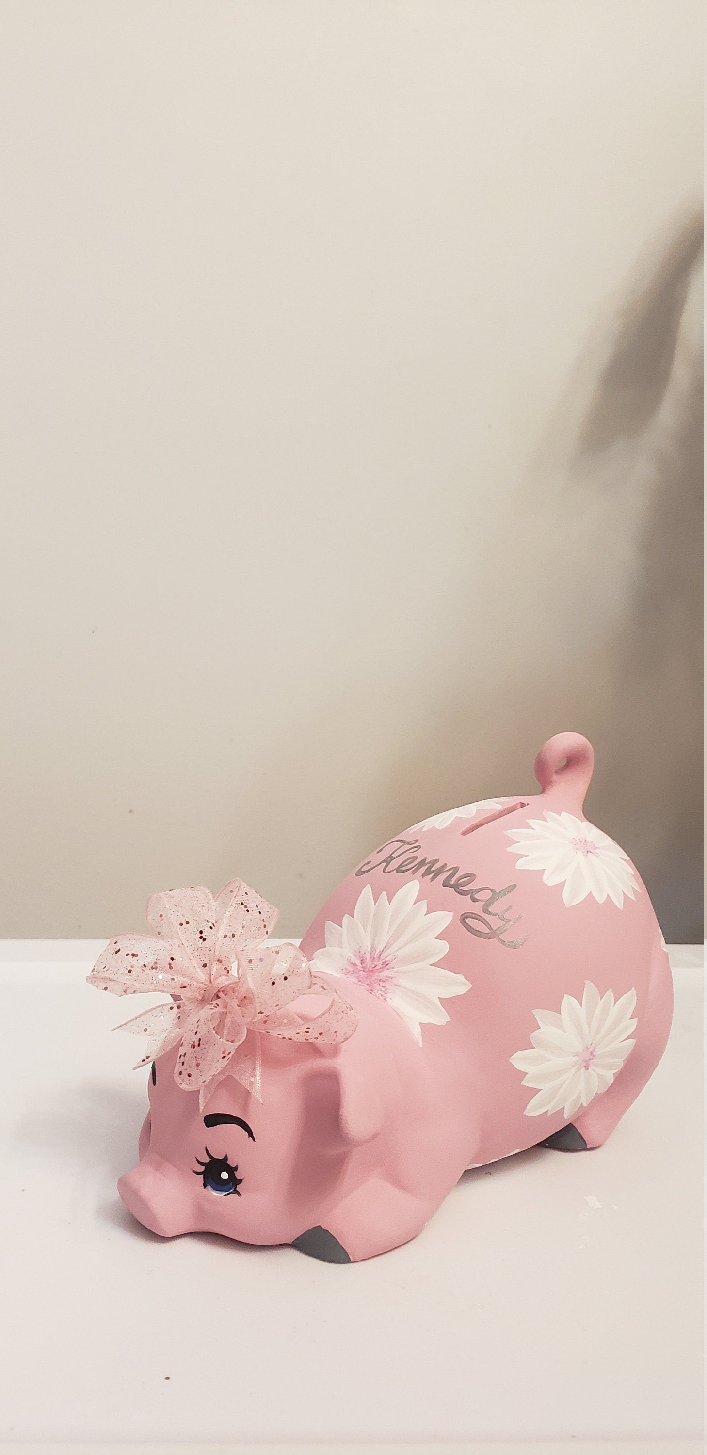 Piggy bank/Personalized piggy bank/girls piggy bank/baby bank/ceramic piggy bank/Baby gift/Baby shower gift