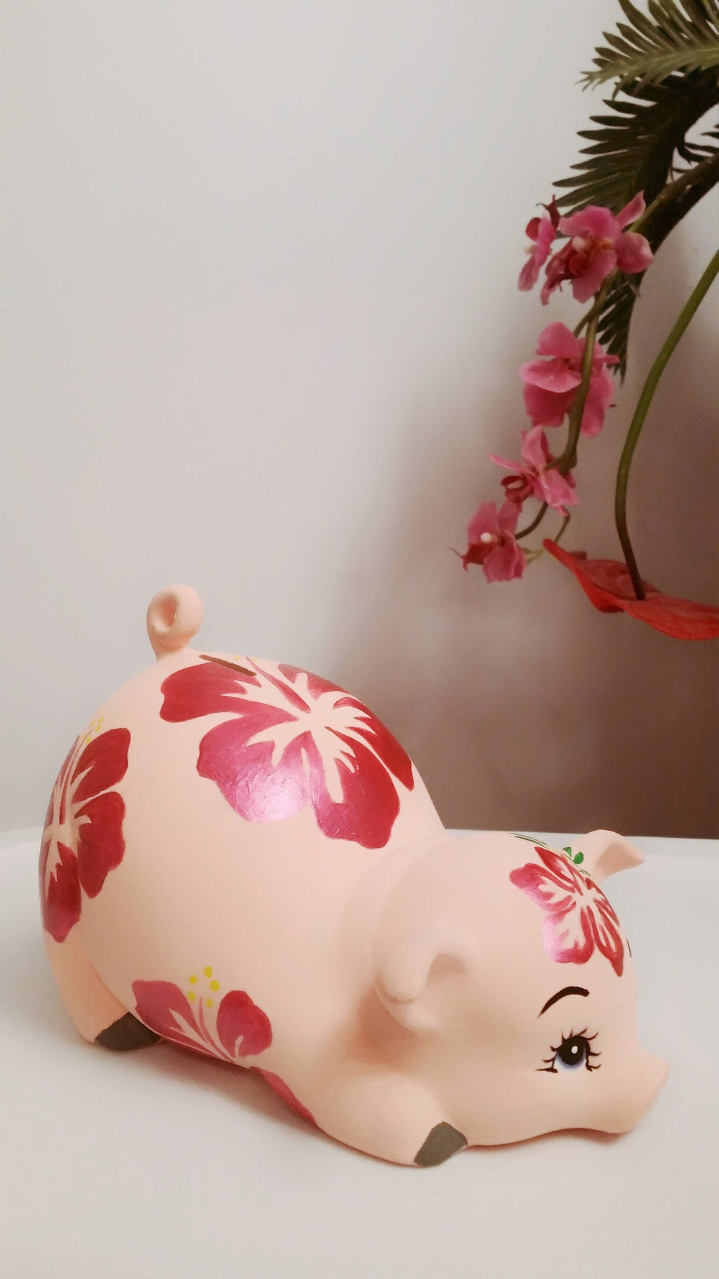 Personalized Piggy Bank/Girls Piggy Bank/Pink Piggy Bank/ceramics piggy bank/baby gift/ baby shower gift