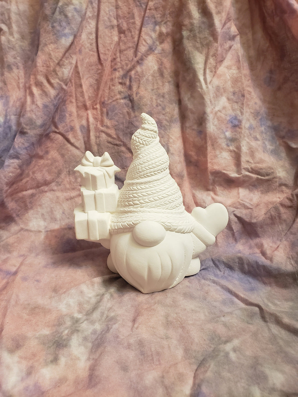 Christmas Gnome Holding Gifts - paint your own