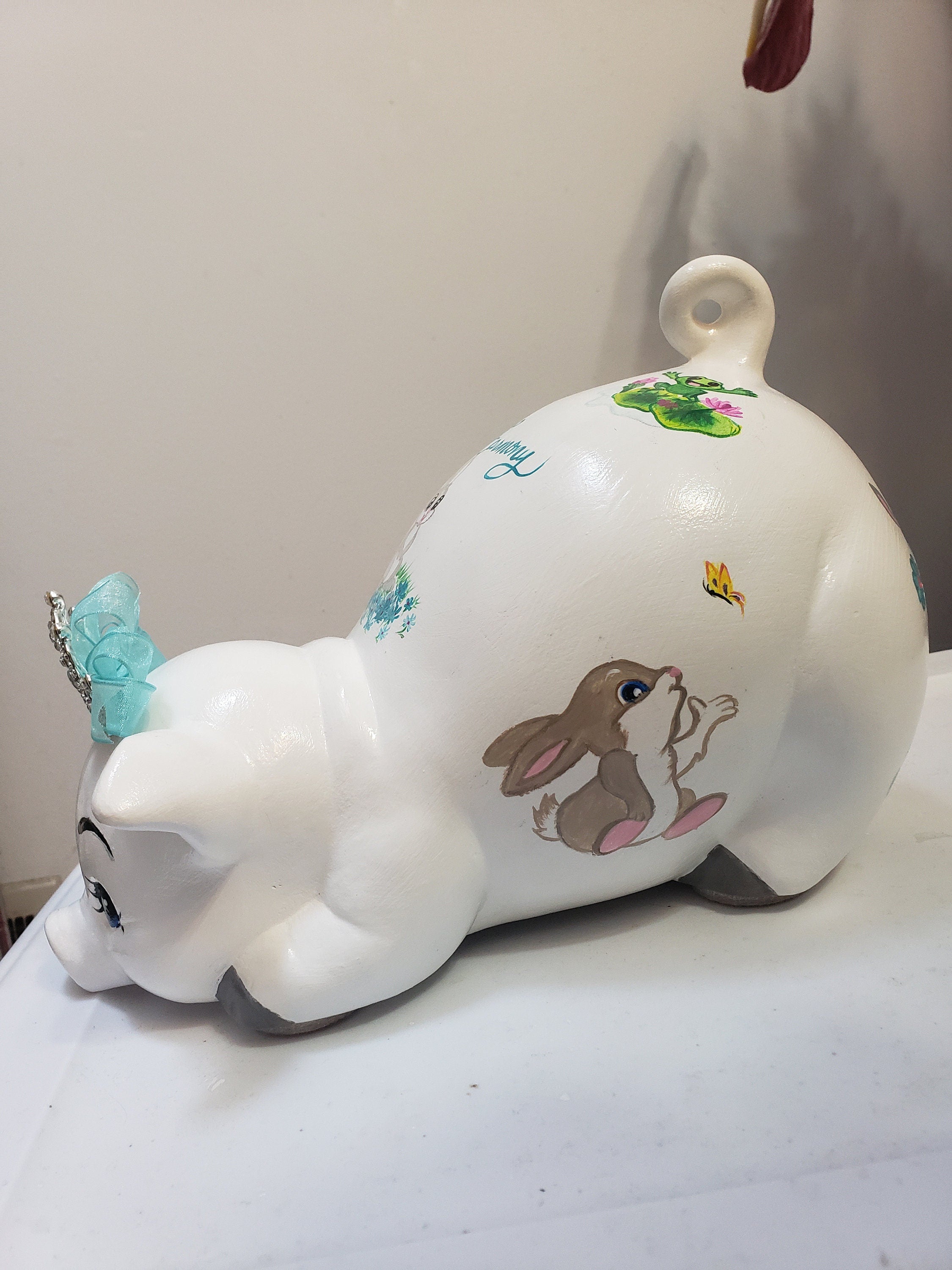 Piggy bank/personalized piggy bank/large piggy bank/girls piggy bank/baby bank/baby's gift/baby shower gift