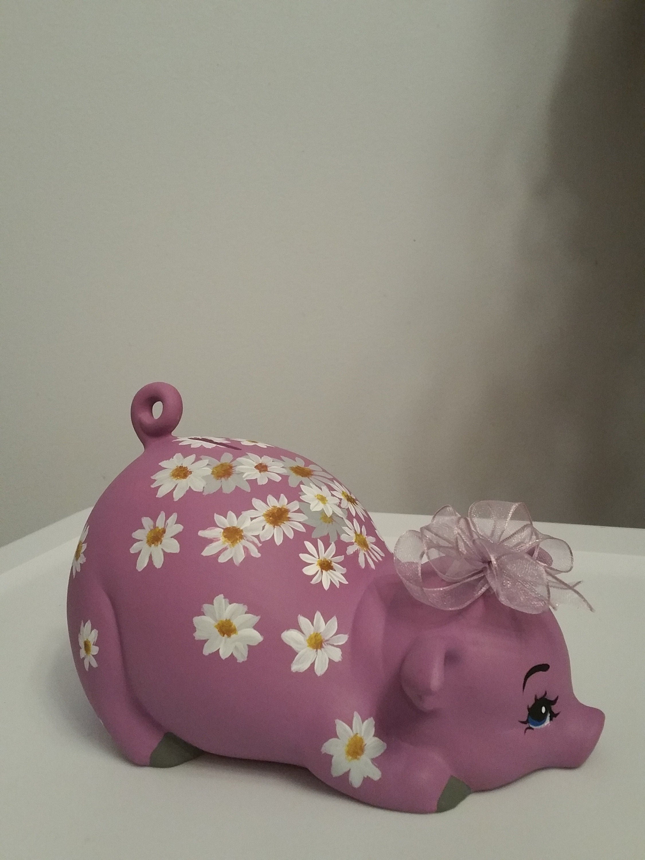 Piggy bank/personalized piggy bank/custom piggy bank/girls piggy bank/ceramic piggy bank/baby gift/baby shower gift/birthday gift