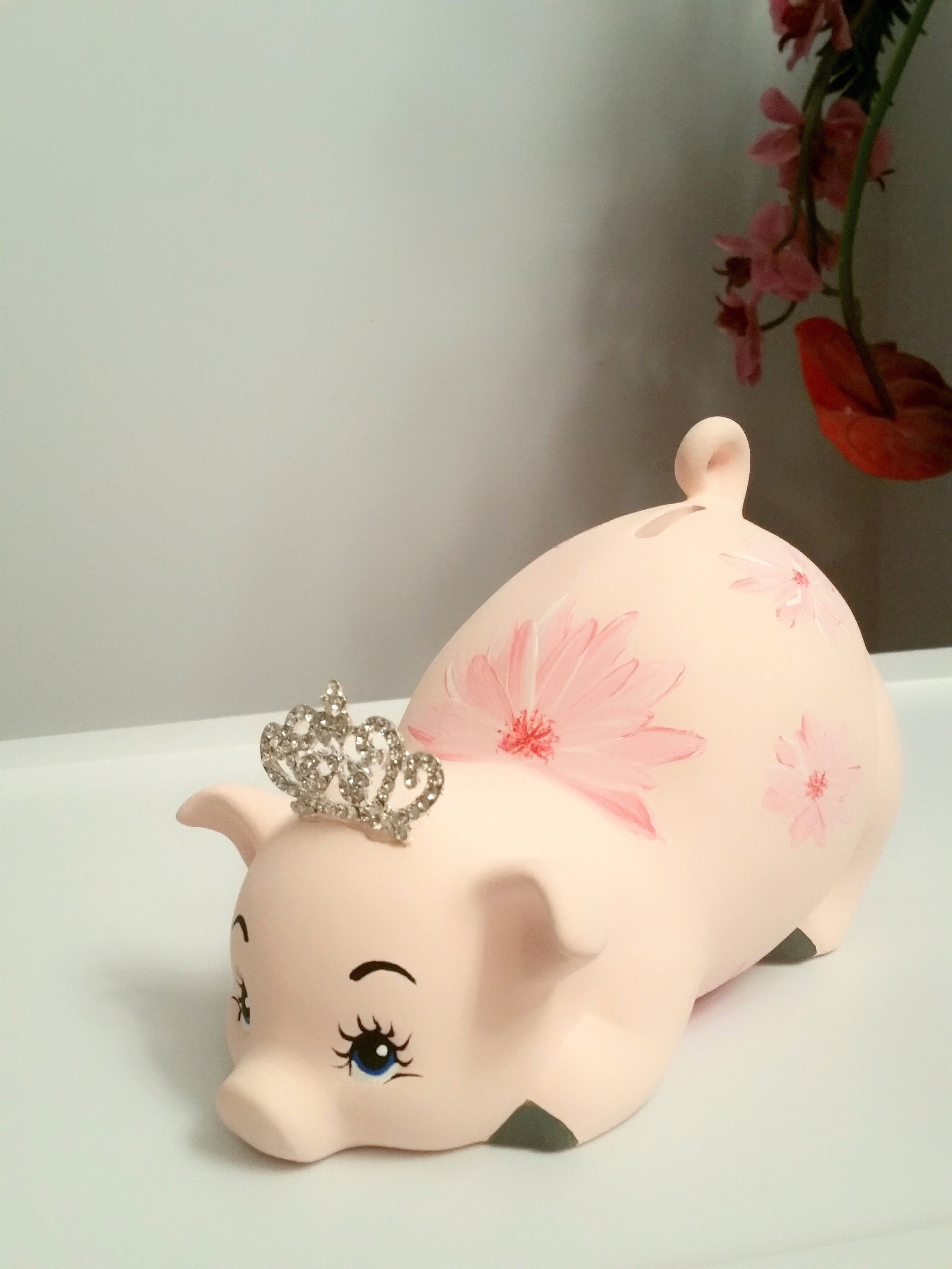 Personalized piggy bank/girls piggy bank/baby bank/baby gift/baby shower gift