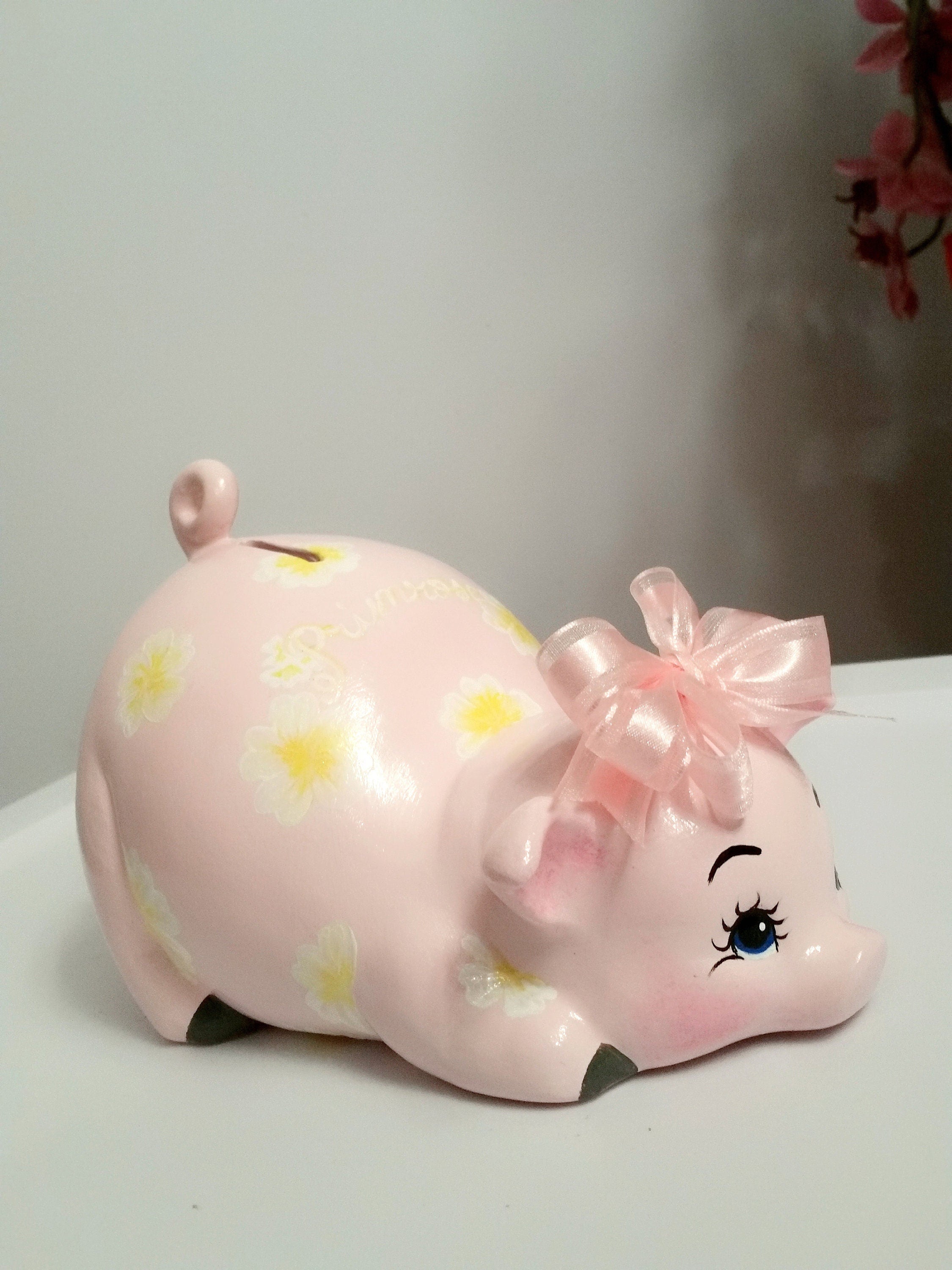 Piggy bank/personalized piggy bank/girls piggy bank/baby gift/baby shower gift
