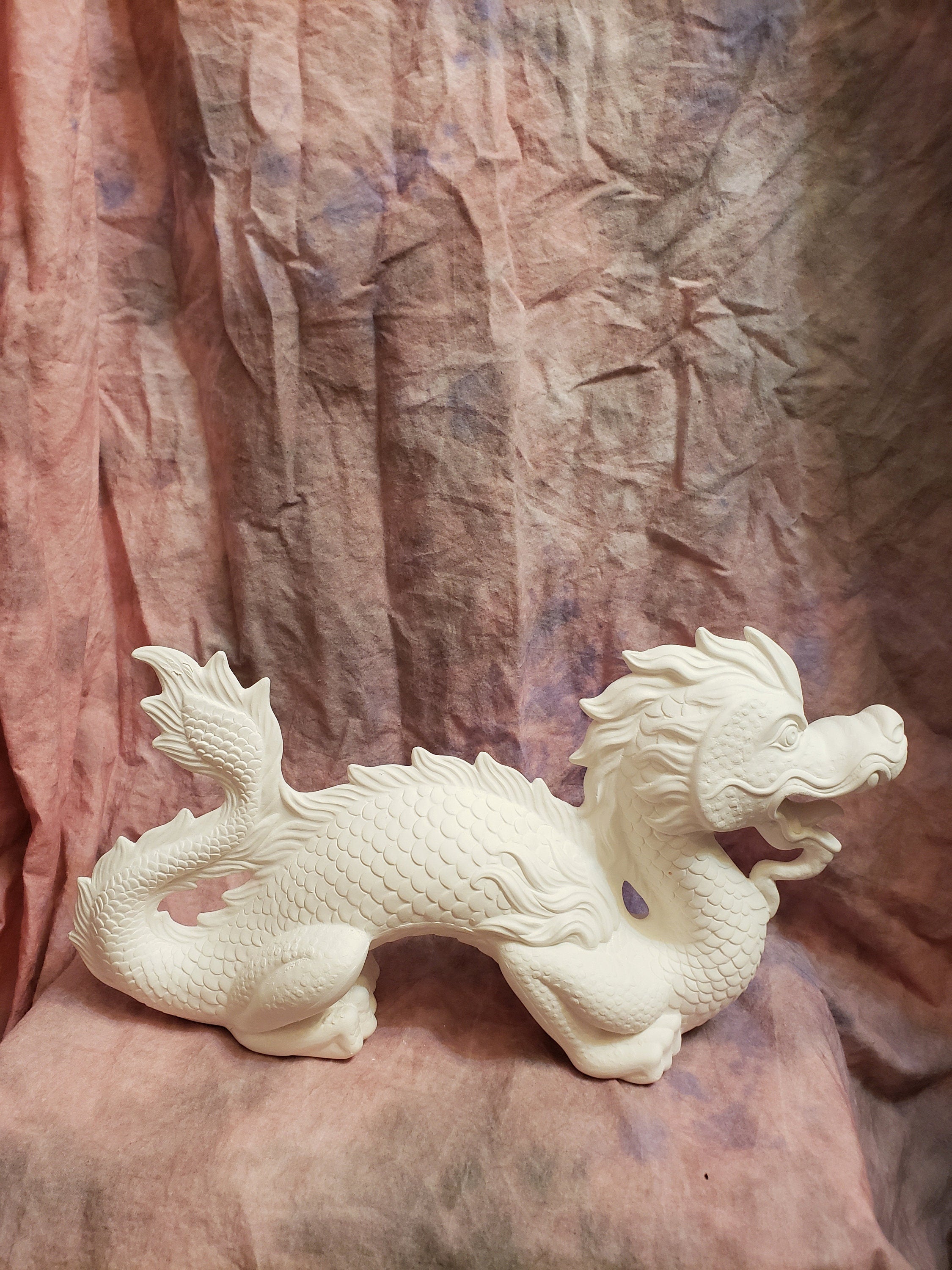 Large Oriental Dragon/Ceramic Dragon/Ready-To-Paint Dragon
