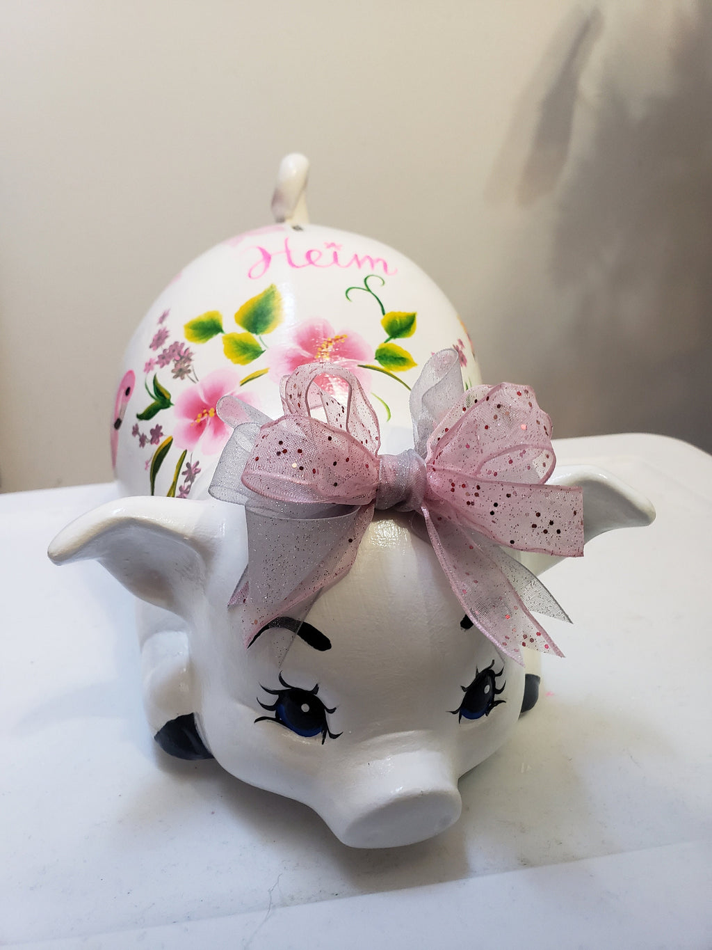 Piggy bank/personalized piggy bank/large piggy bank/girls piggy bank/baby bank/baby's gift/baby shower gift