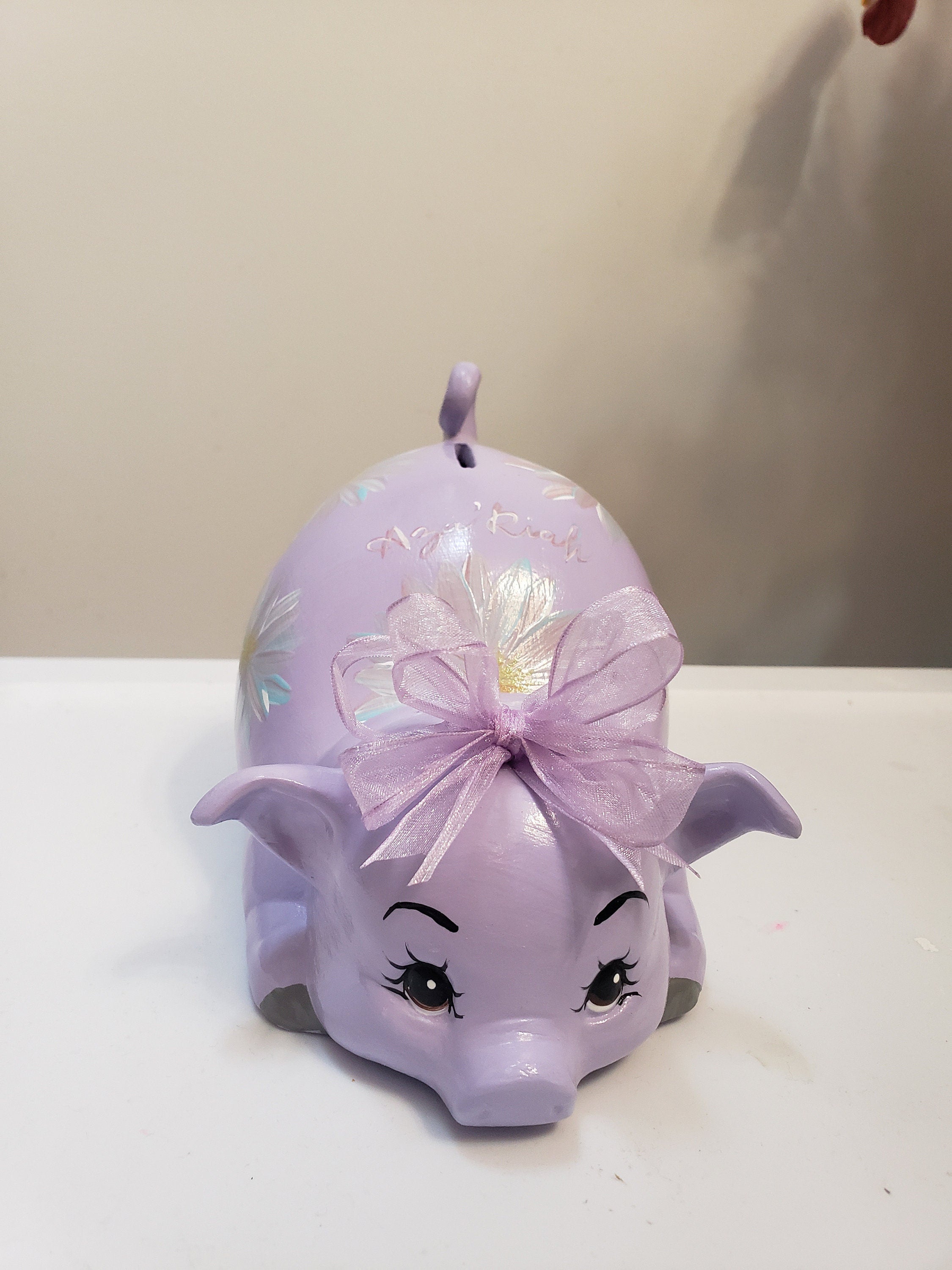 Piggy bank/personalized piggy bank/custom piggy bank/girls piggy bank/ceramic piggy bank/baby gift/baby shower gift/birthday gift