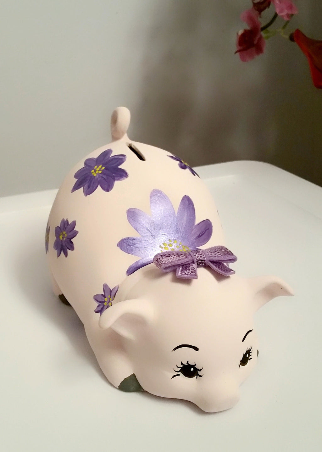 Personalized piggy bank/girls piggy bank/baby bank/ceramic piggy bank/Baby gift/Baby shower gift