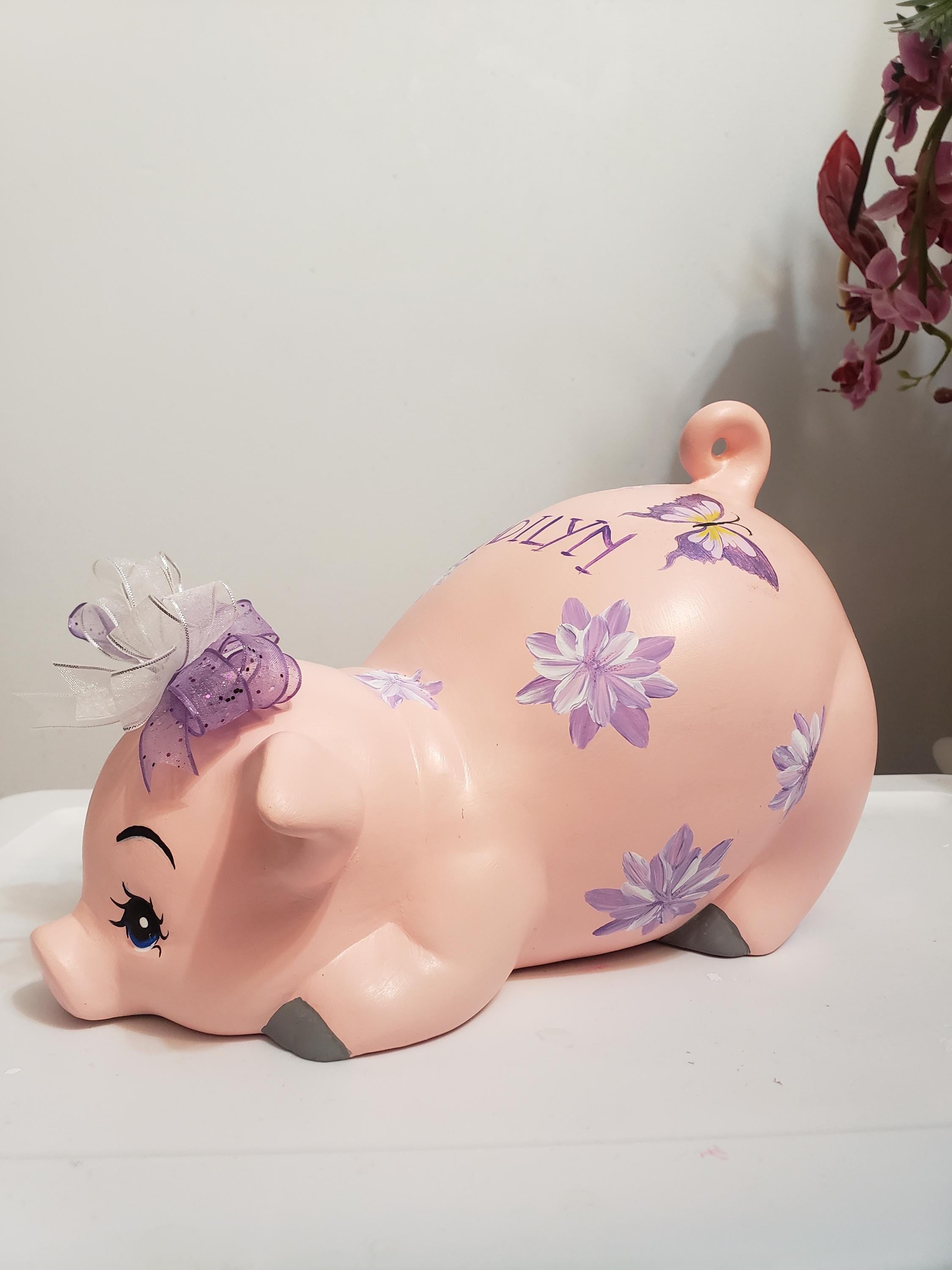 Piggy bank/personalized piggy bank/custom piggy bank/girls piggy bank/baby gift/baby shower gift/birthday gift