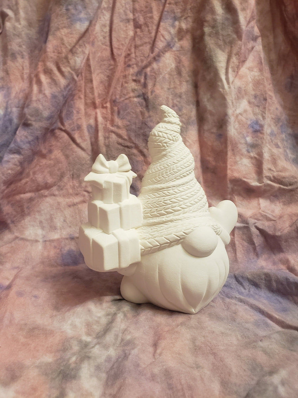 Christmas Gnome Holding Gifts - paint your own