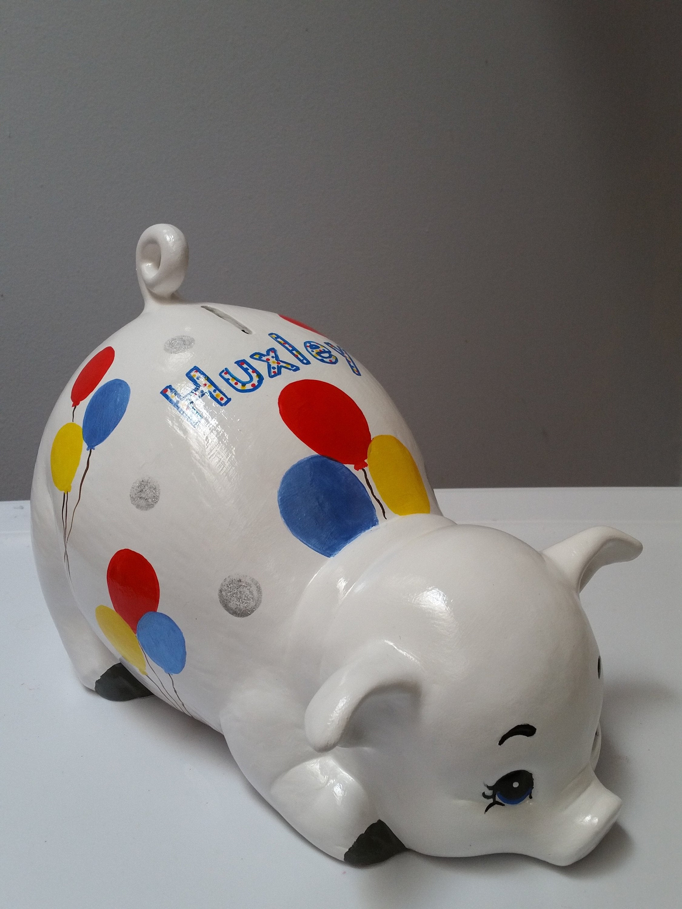 Piggy bank/personalized piggy bank/custom piggy bank/girls piggy bank/ceramic piggy bank/baby gift/baby shower gift/birthday gift