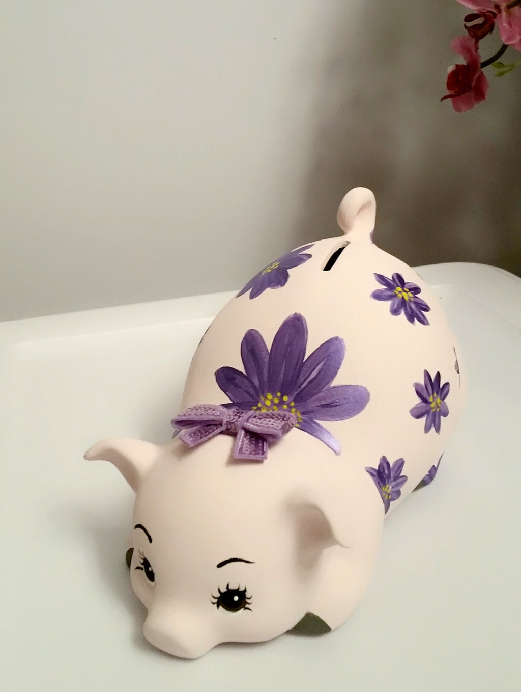 Personalized piggy bank/girls piggy bank/baby bank/ceramic piggy bank/Baby gift/Baby shower gift