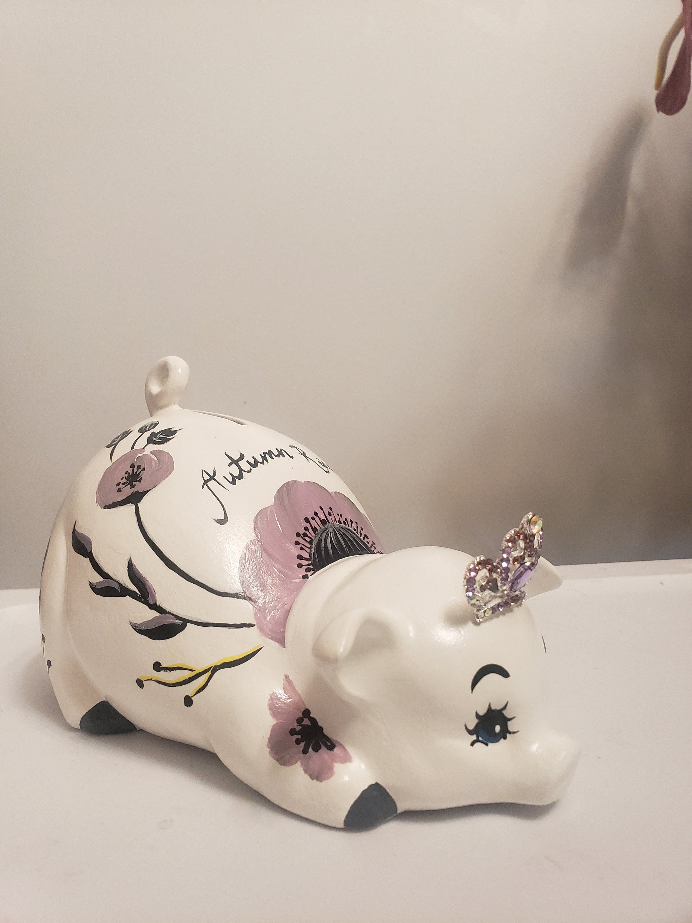 Piggy bank/personalized piggy bank/custom piggy bank/girls piggy bank/baby gift/baby shower gift/birthday gift