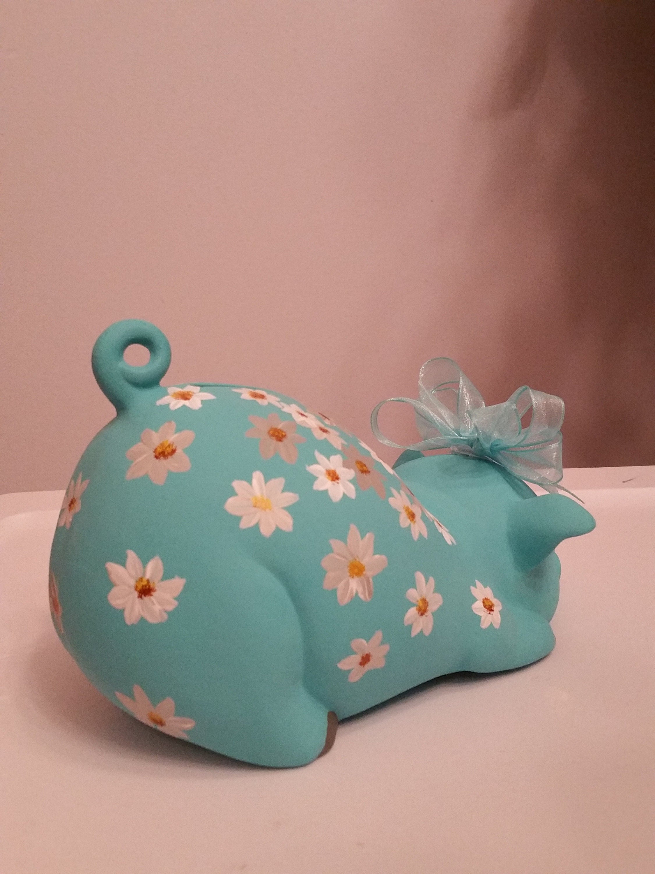 Piggy bank/personalized piggy bank/custom piggy bank/girls piggy bank/ceramic piggy bank/baby gift/baby shower gift/birthday gift