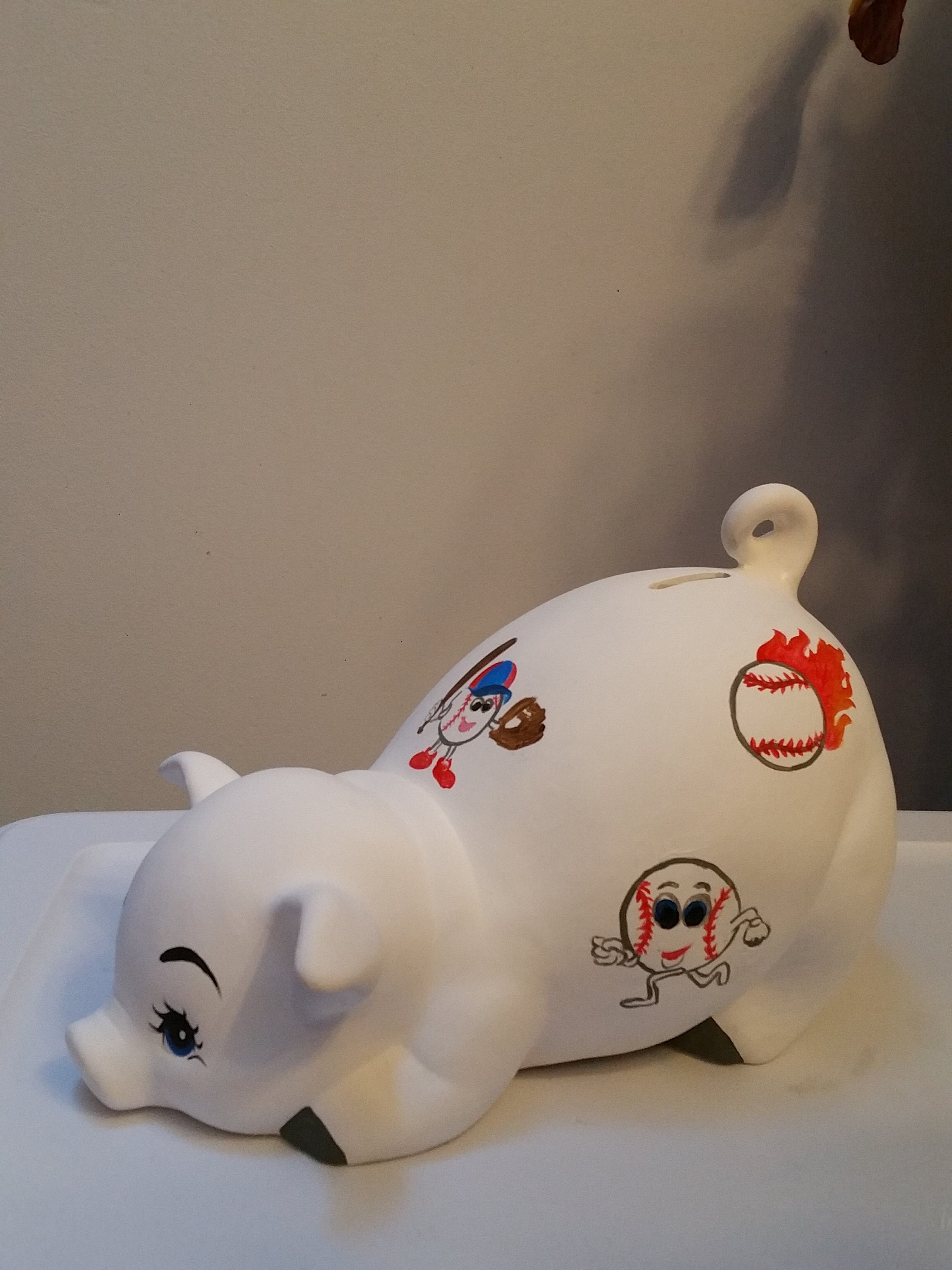Piggy bank/personalized piggy bank/custom piggy bank/boys piggy bank/ceramic piggy bank/baby gift/baby shower gift/birthday gift