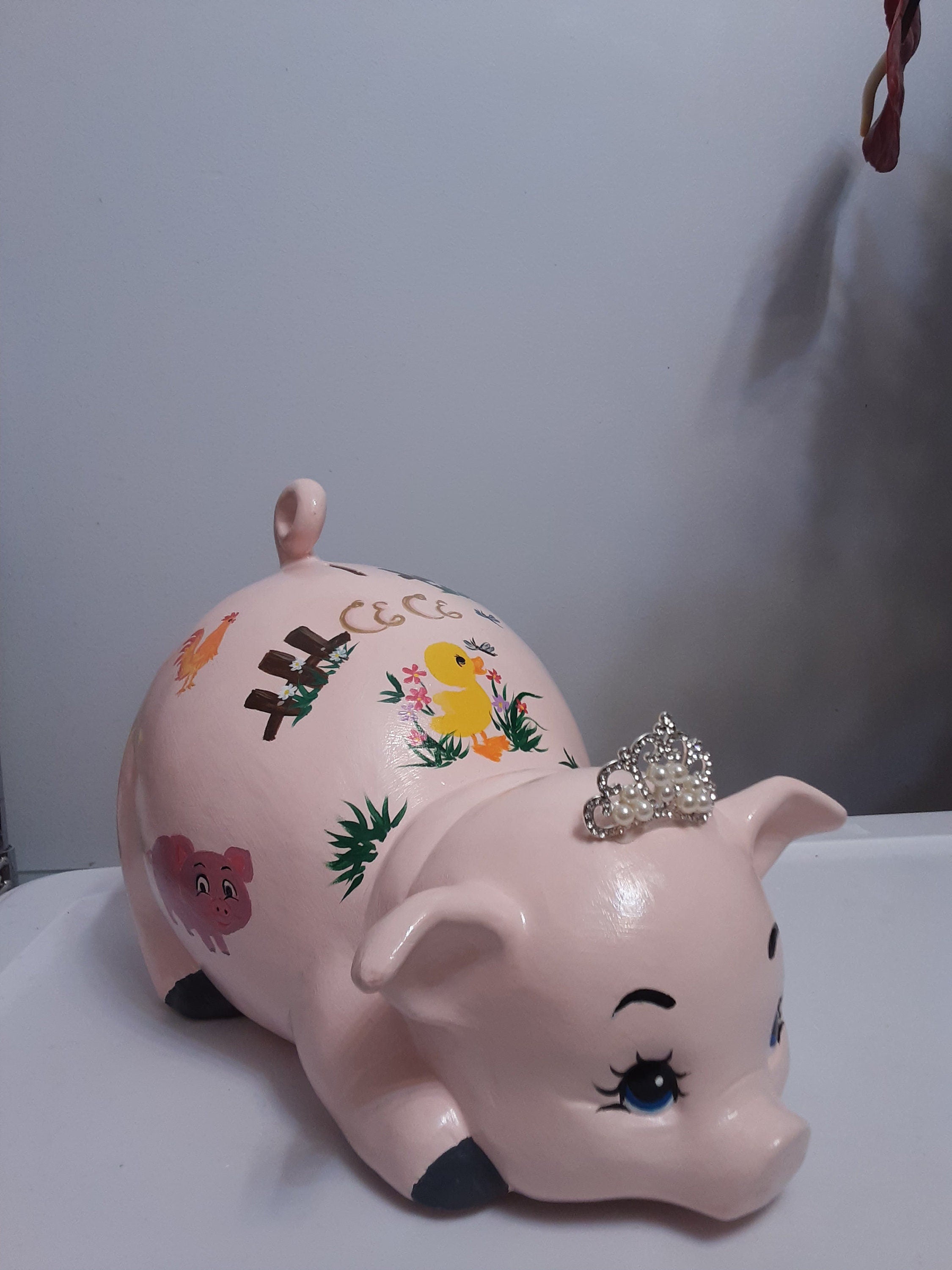 Piggy bank/personalized piggy bank/custom piggy bank/girls piggy bank/ceramic piggy bank/baby gift/baby shower gift/birthday gift