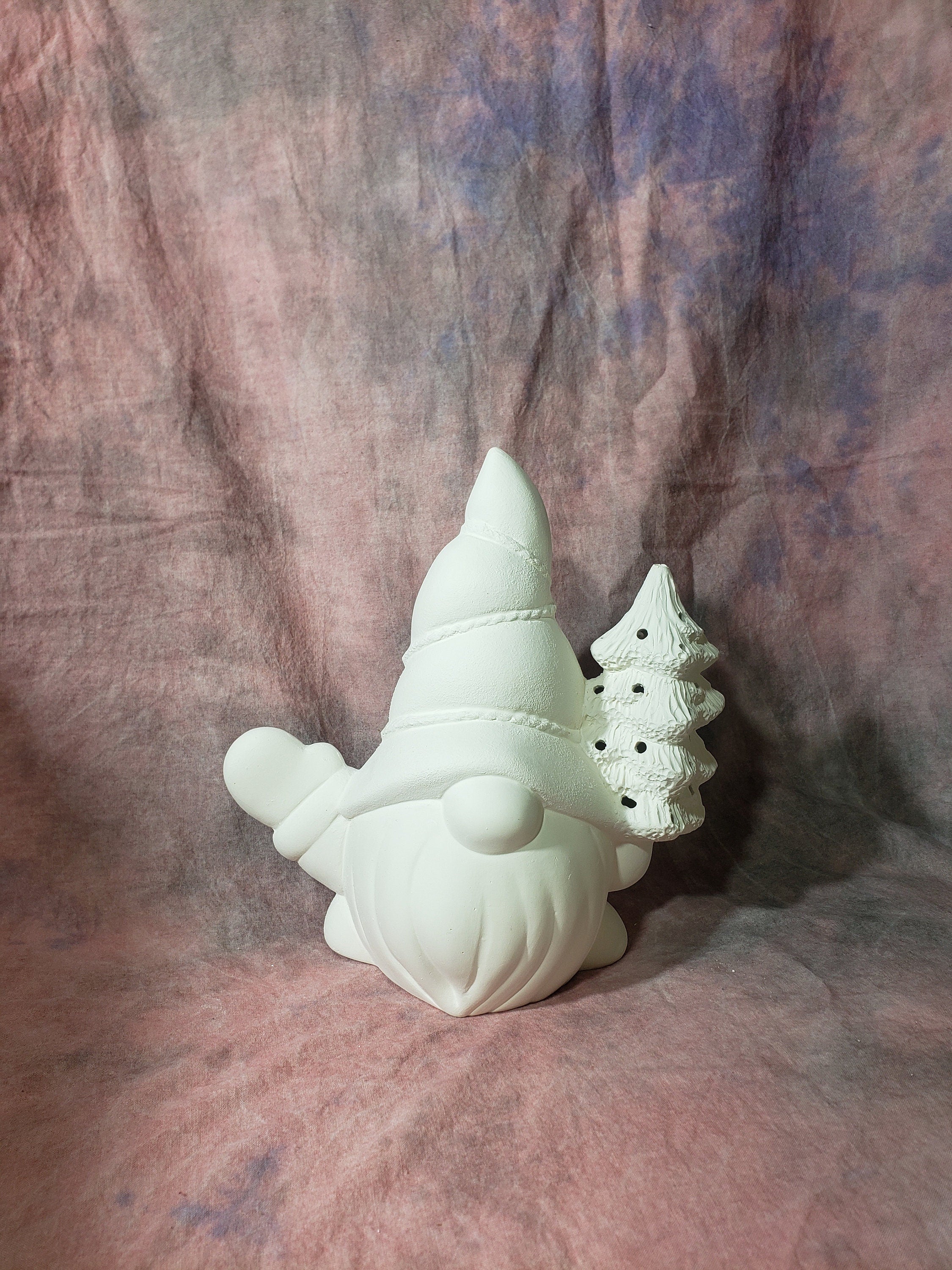 Clay Magic Gnome with Christmas Tree